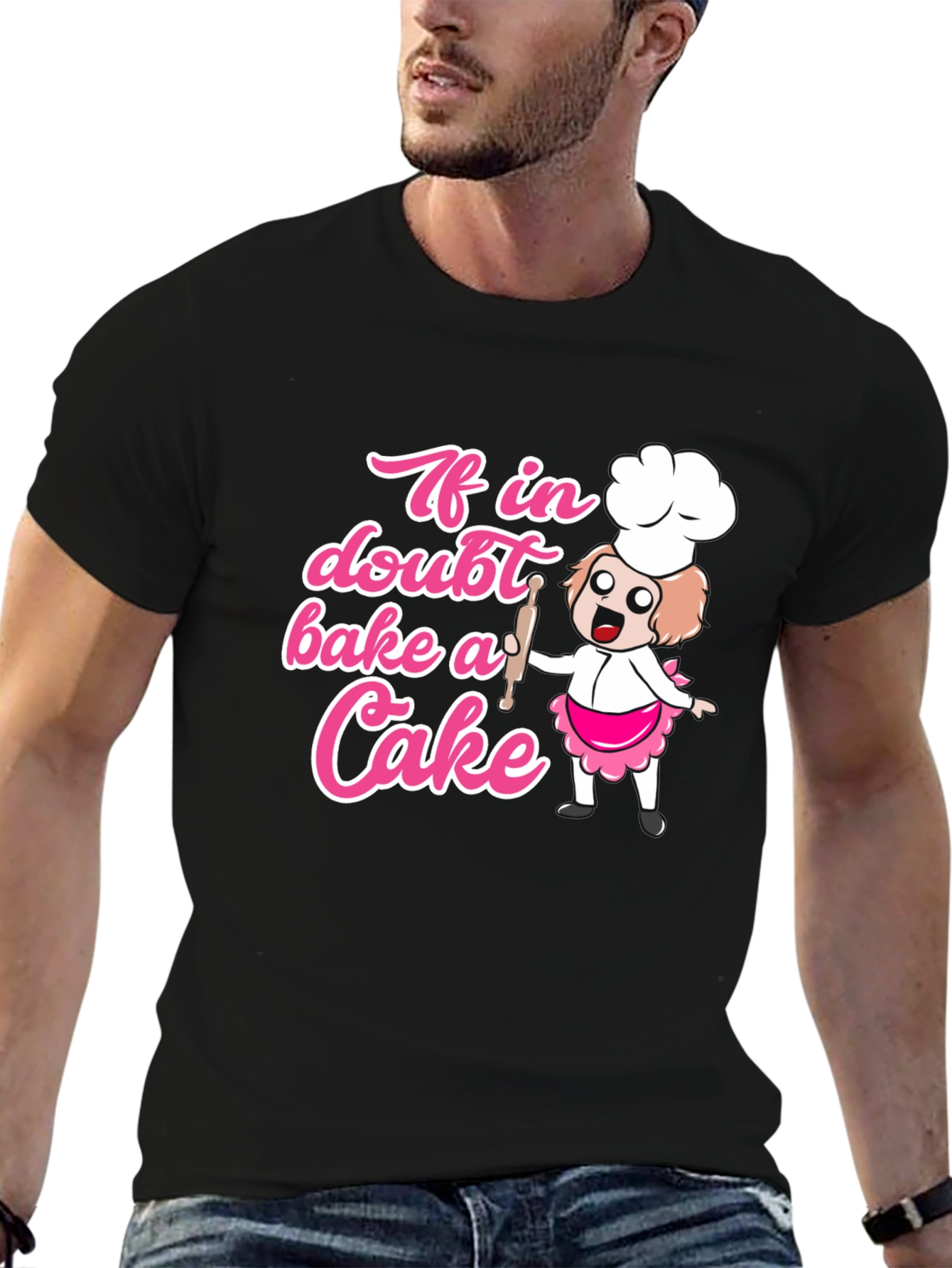 Bake a Cake T-Shirt - Cute Cartoon Chef Design