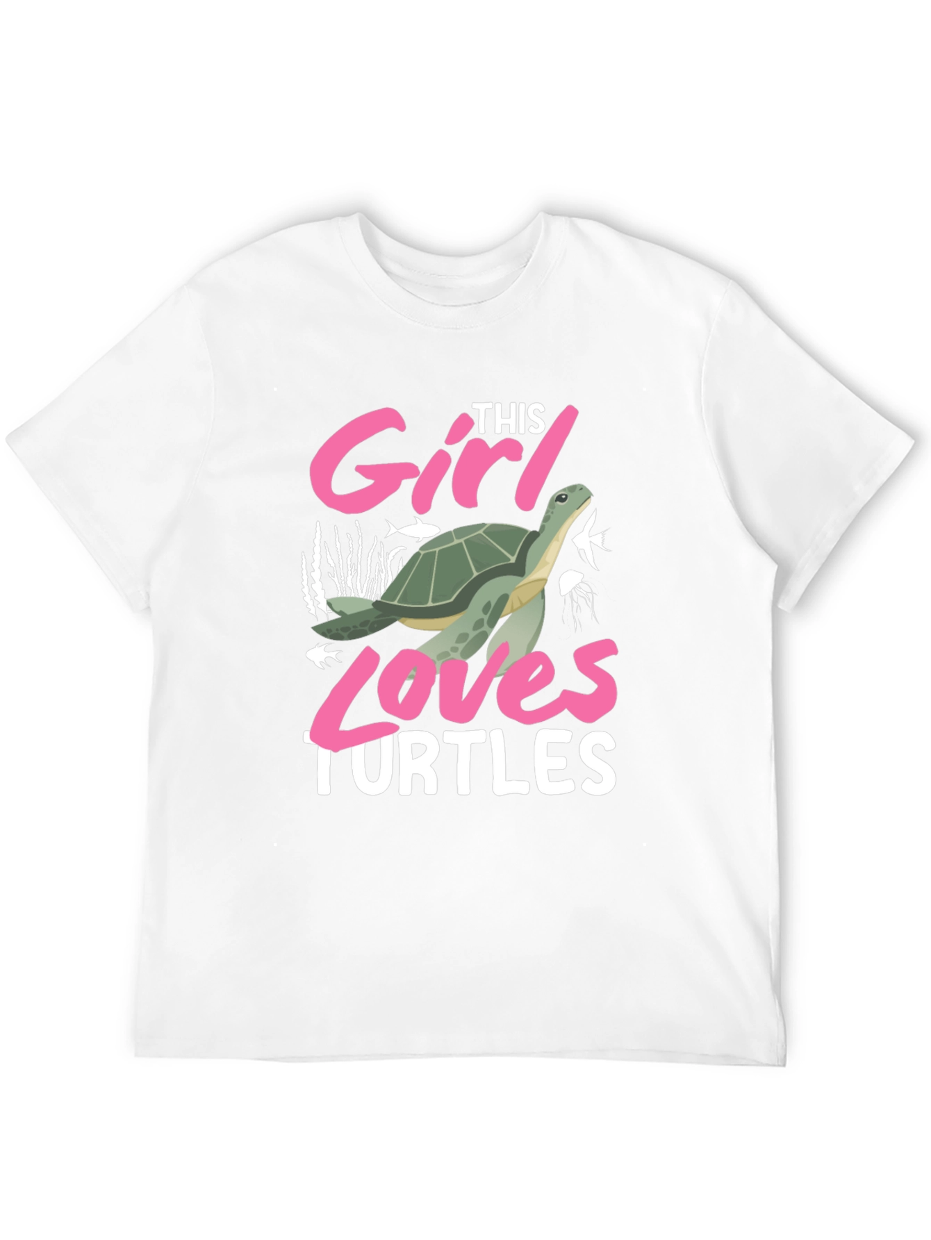 Girl Loves Turtles Graphic T-Shirt