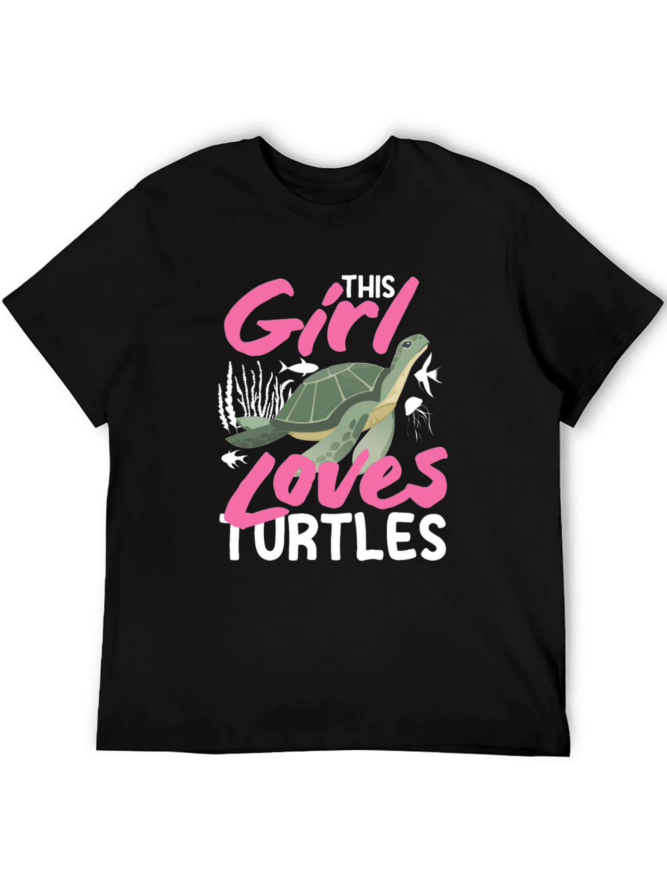 Girl Loves Turtles Graphic T-Shirt