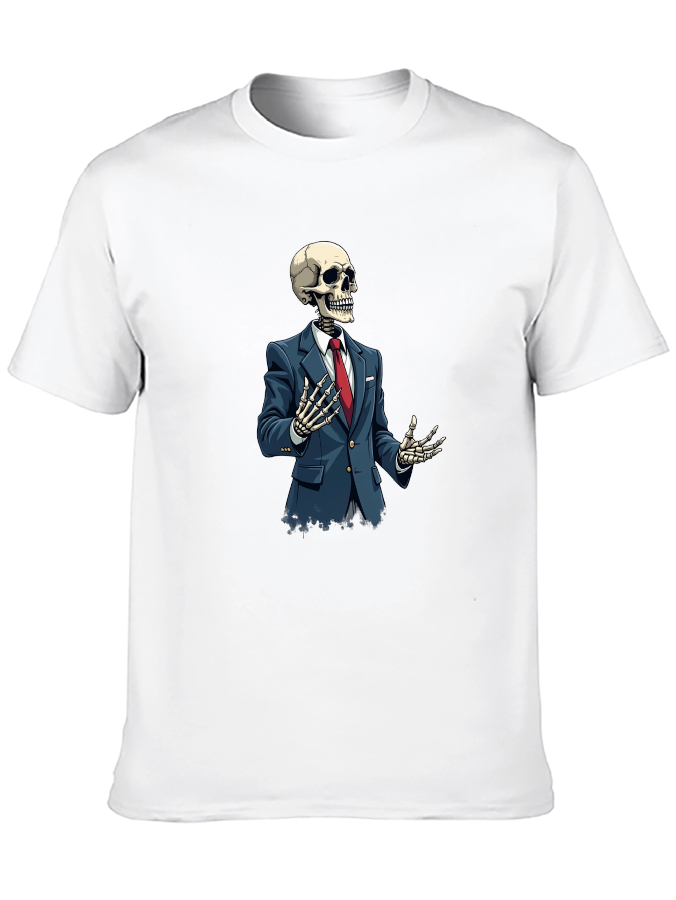Skeleton Suit Graphic Black T-Shirt