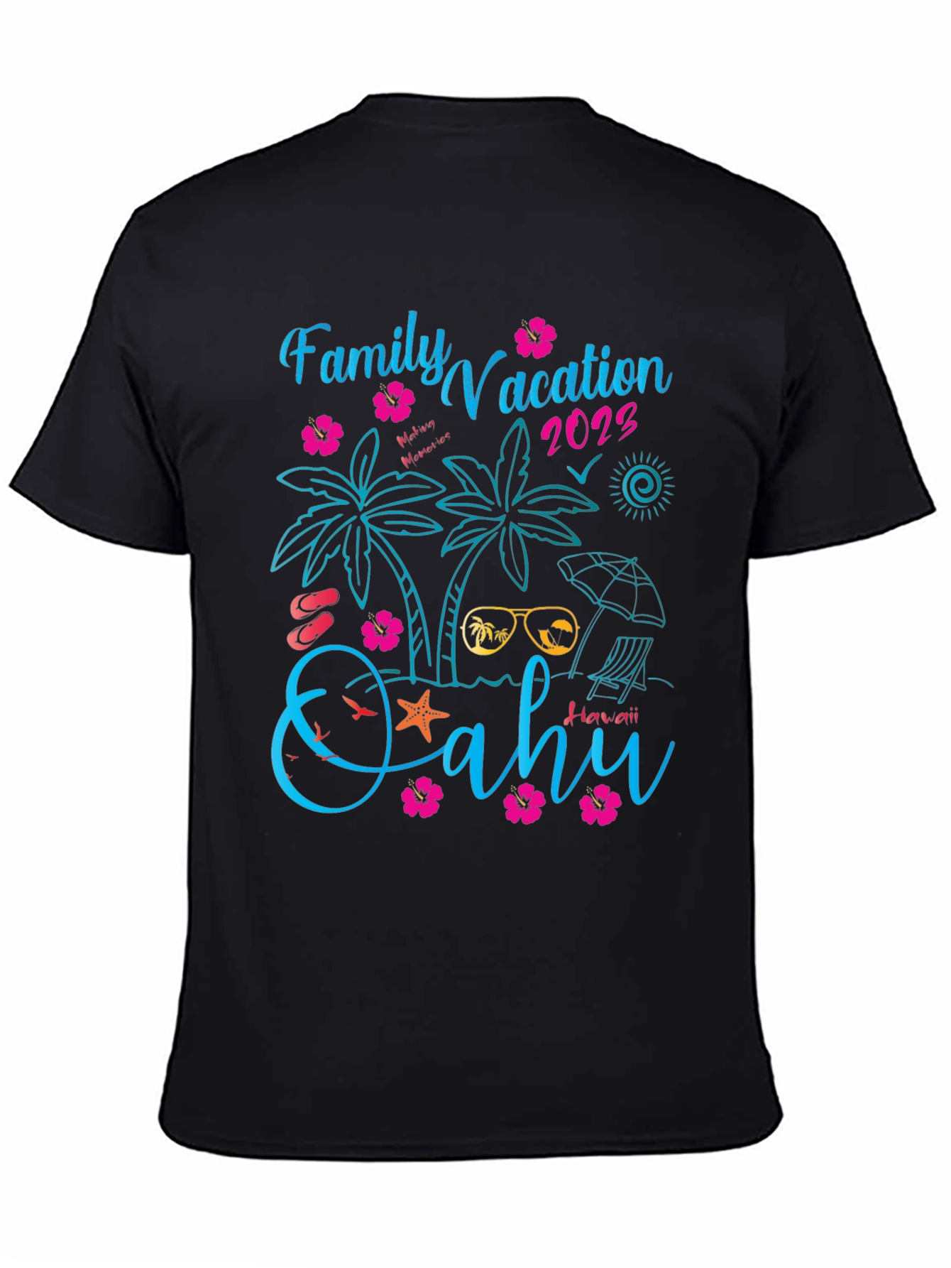 Family Vacation 2023 Oahu Hawaii T-Shirt