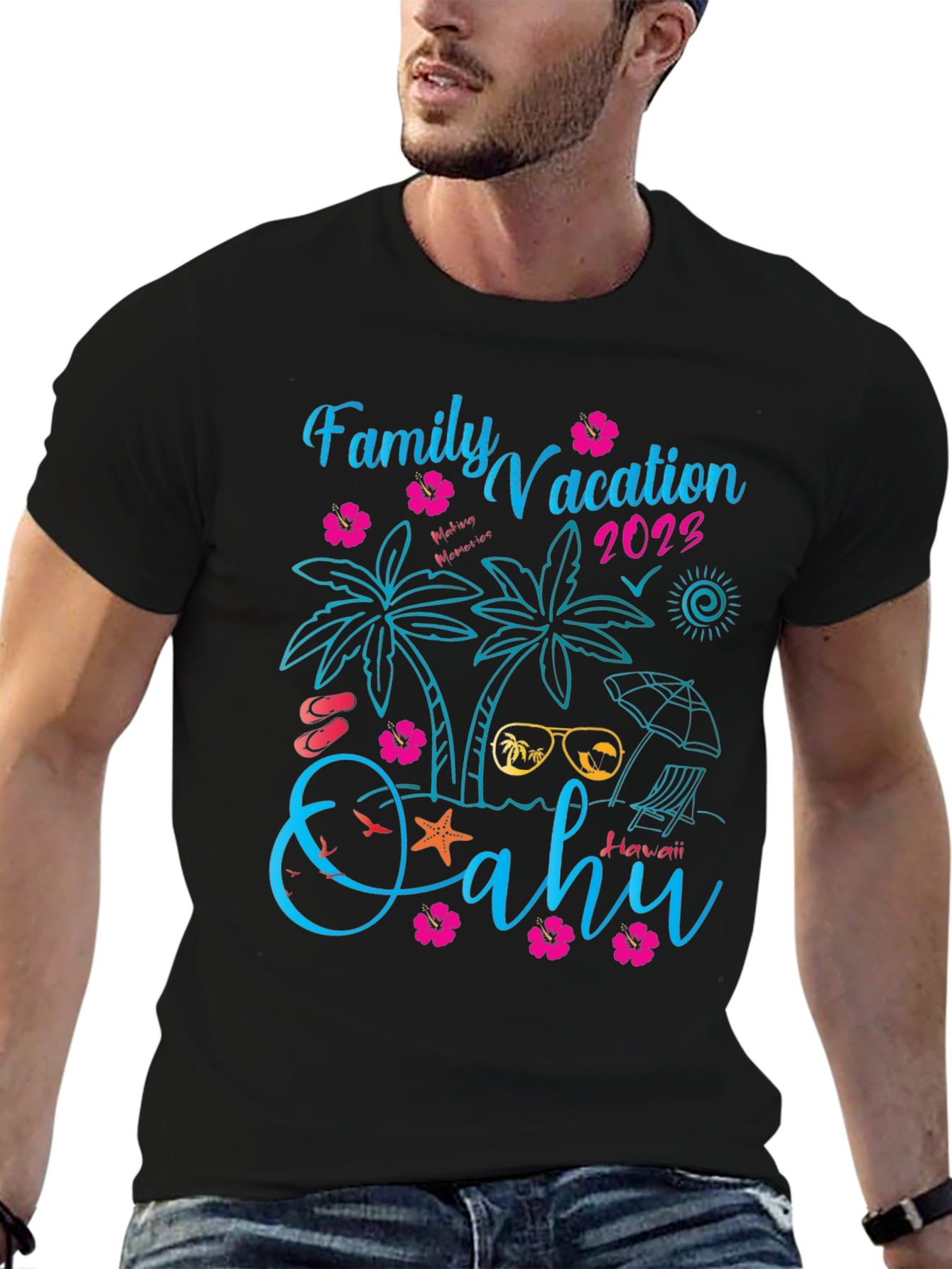 Family Vacation 2023 Oahu Hawaii T-Shirt