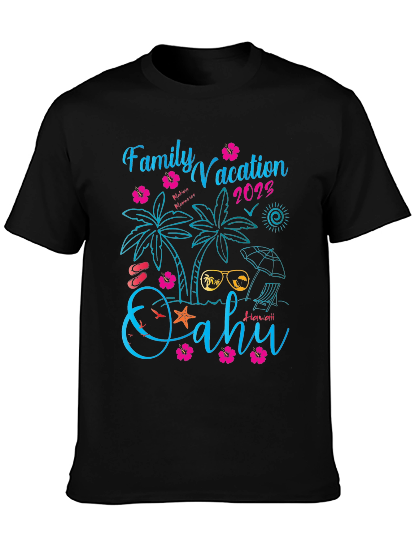 Family Vacation 2023 Oahu Hawaii T-Shirt