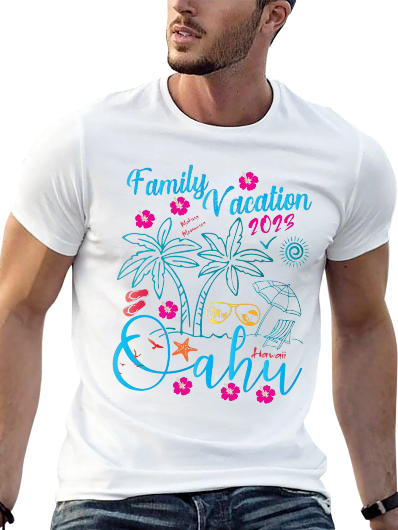Family Vacation 2023 Oahu Hawaii T-Shirt