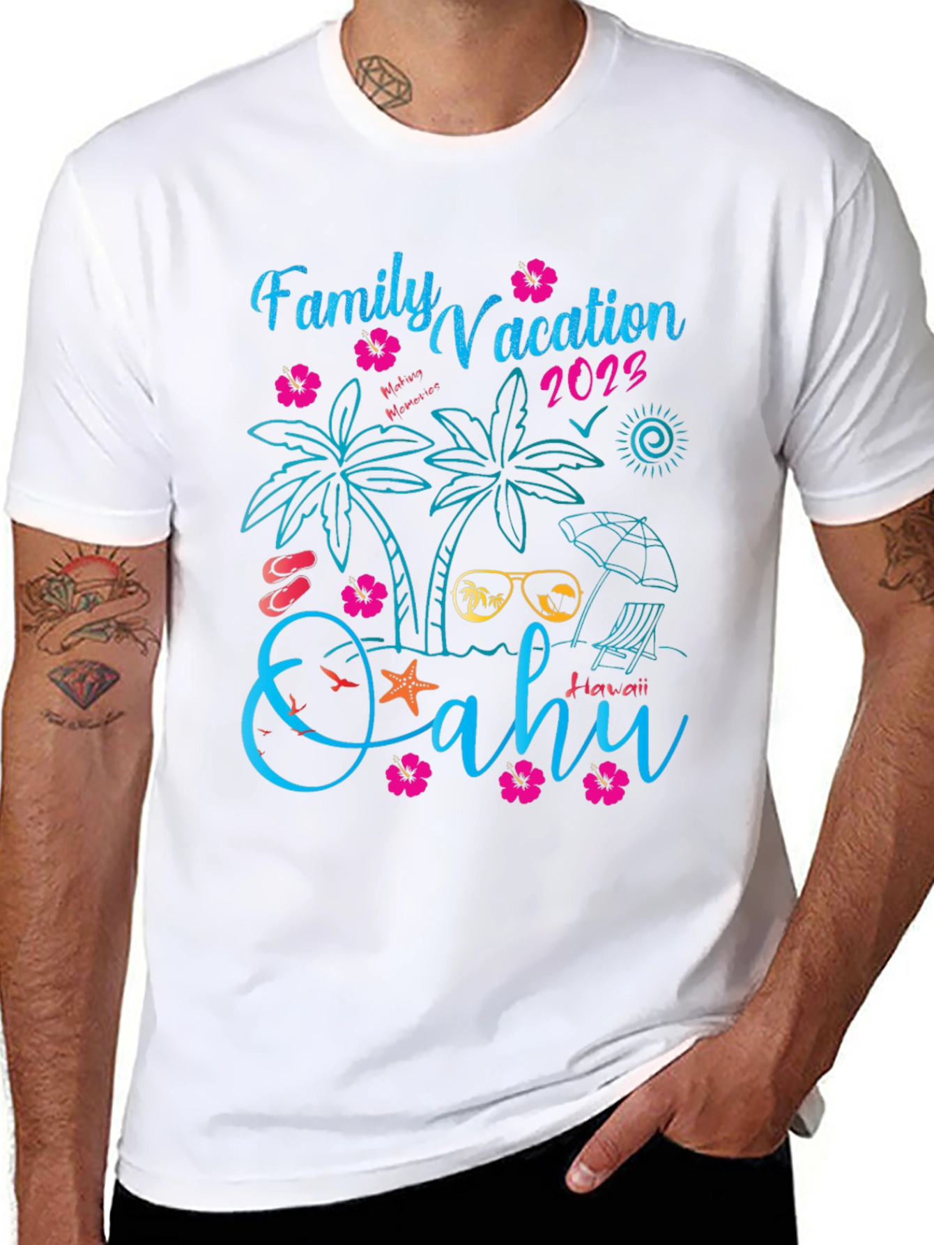 Family Vacation 2023 Oahu Hawaii T-Shirt