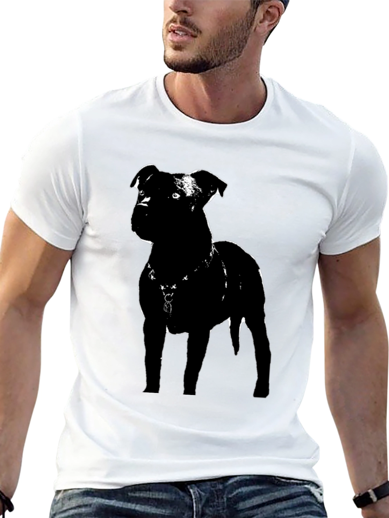 Black Dog Graphic Tee - Stylish & Comfortable