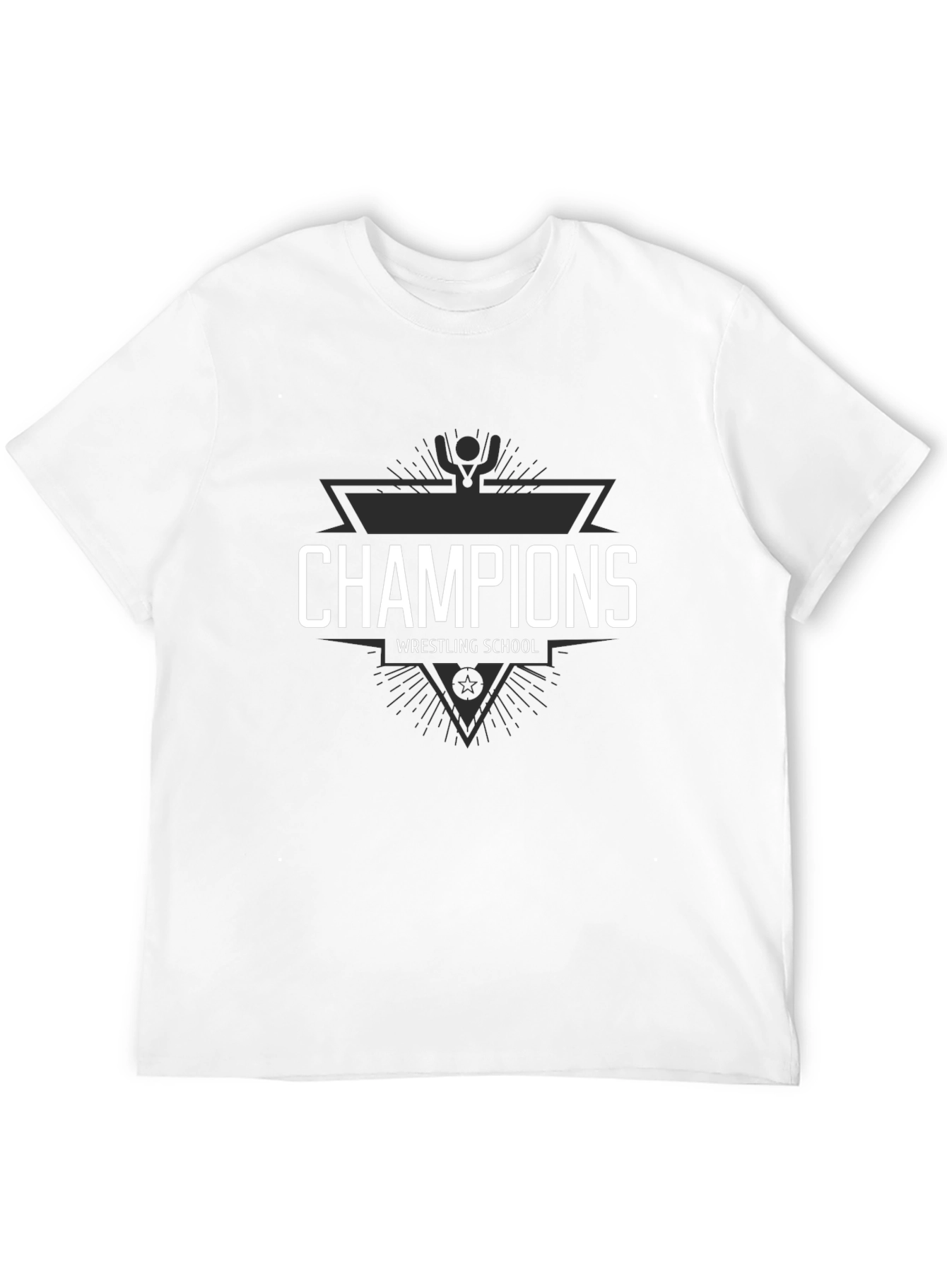 Champions Wrestling School Black T-Shirt