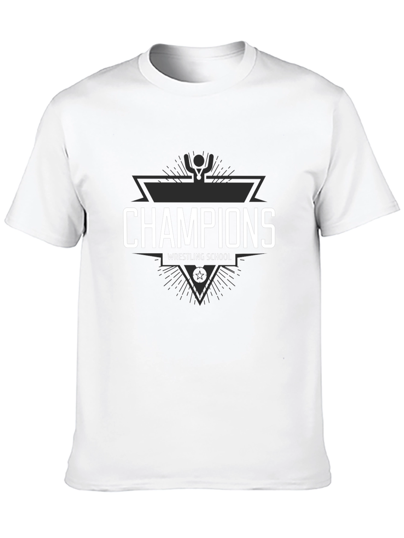 Champions Wrestling School Black T-Shirt