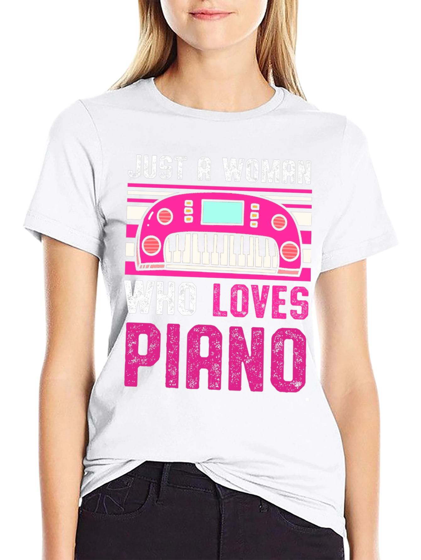 Piano Lover Womans Graphic Tee