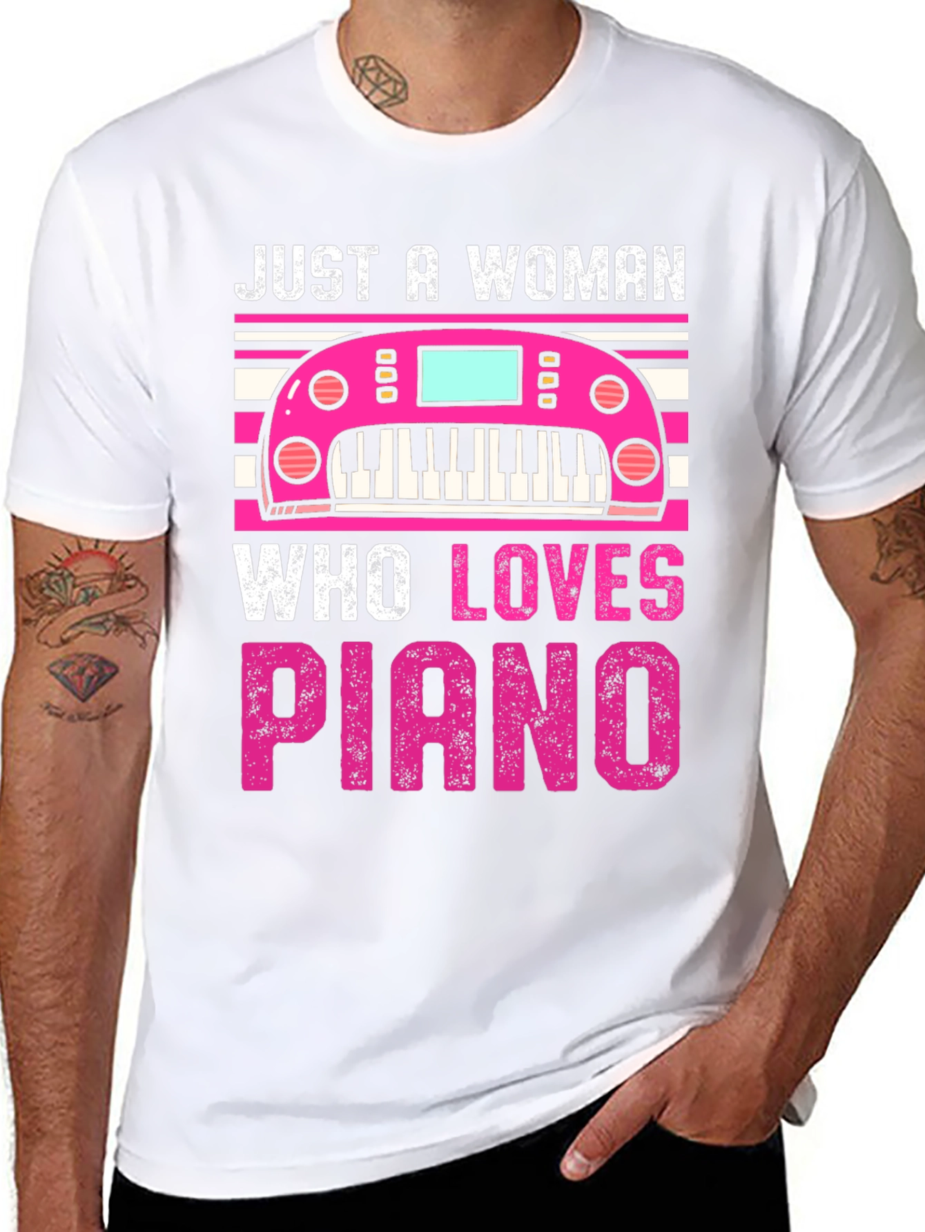 Piano Lover Womans Graphic Tee