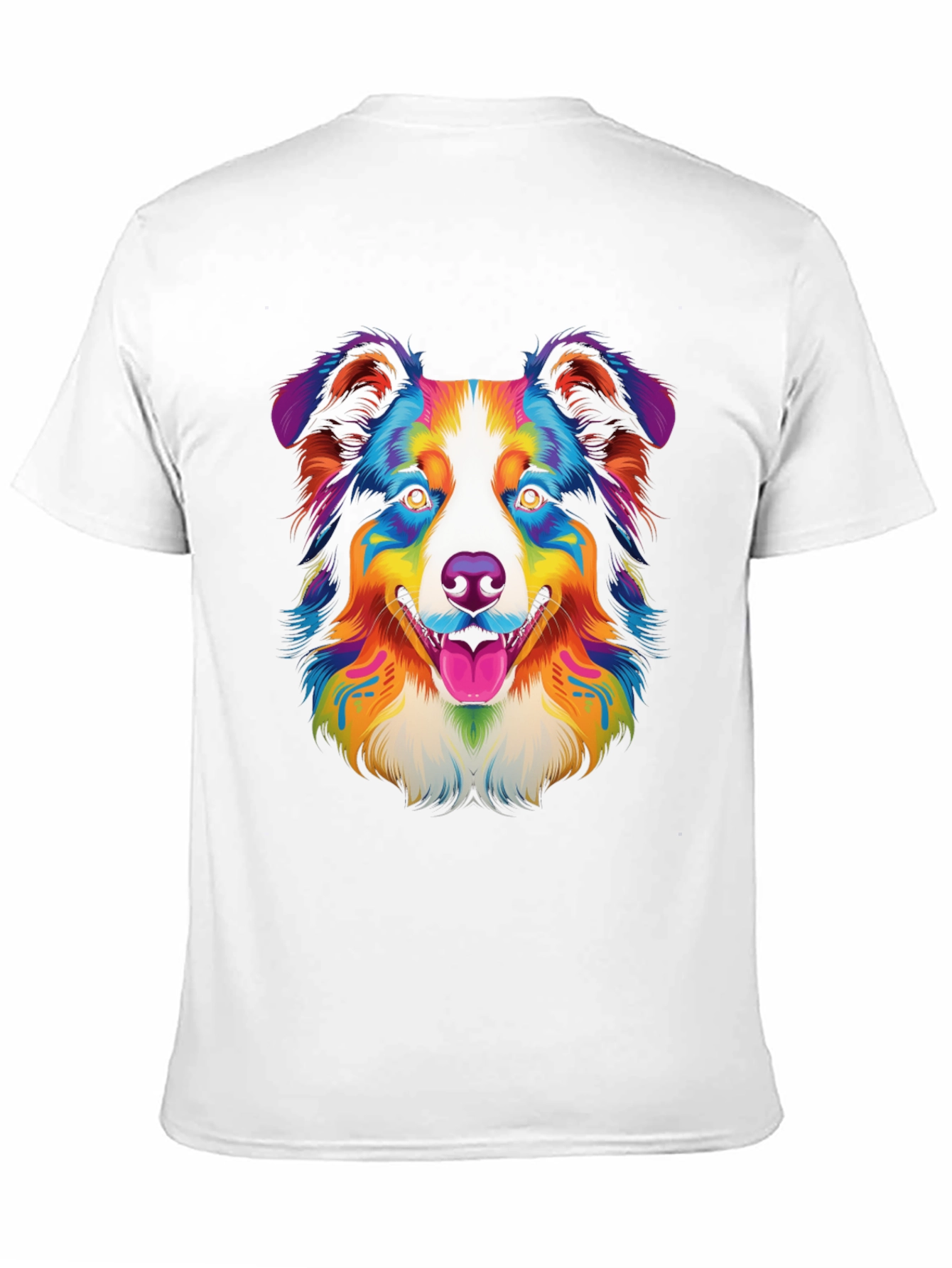 Vibrant Australian Shepherd Dog Graphic Tee