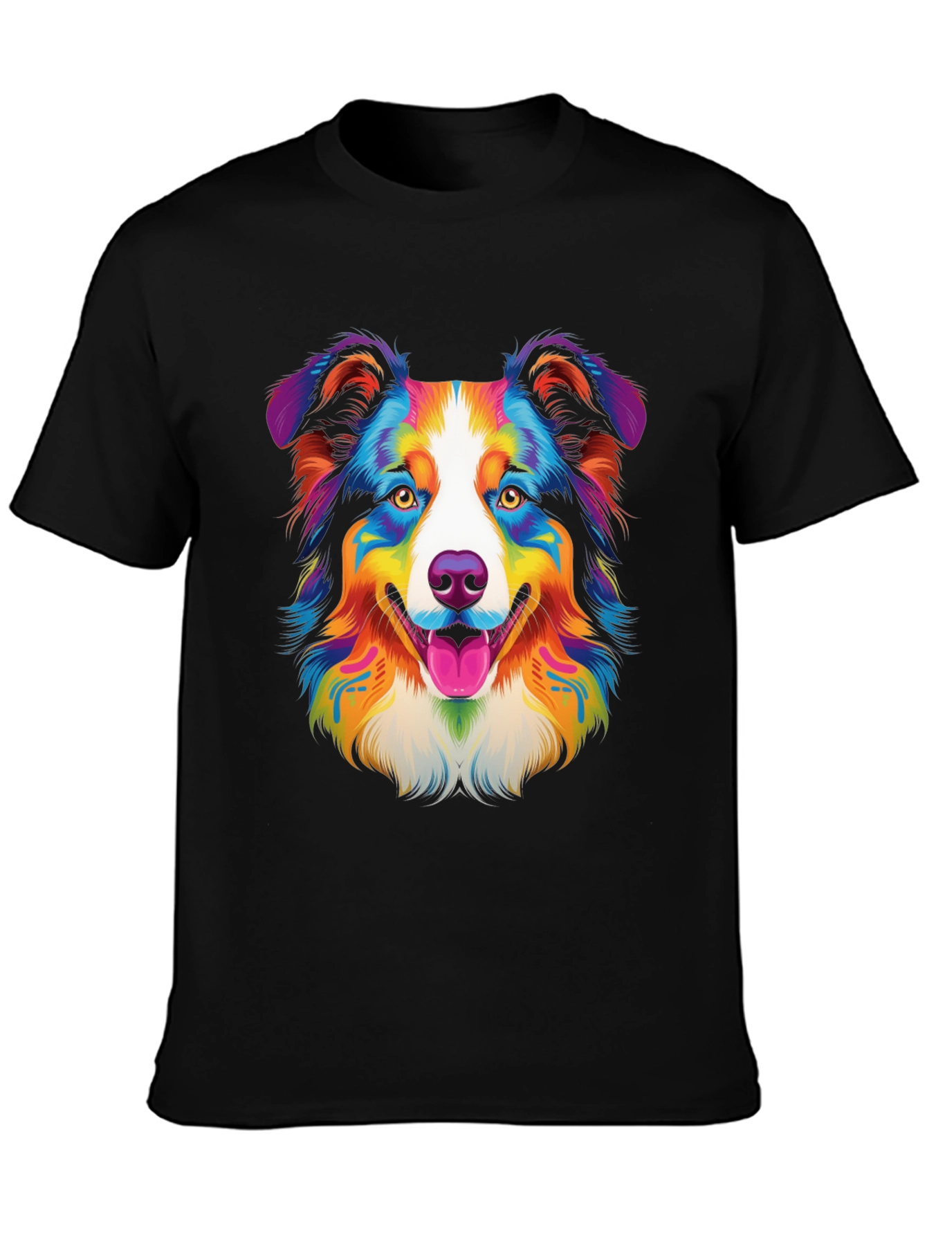 Vibrant Australian Shepherd Dog Graphic Tee