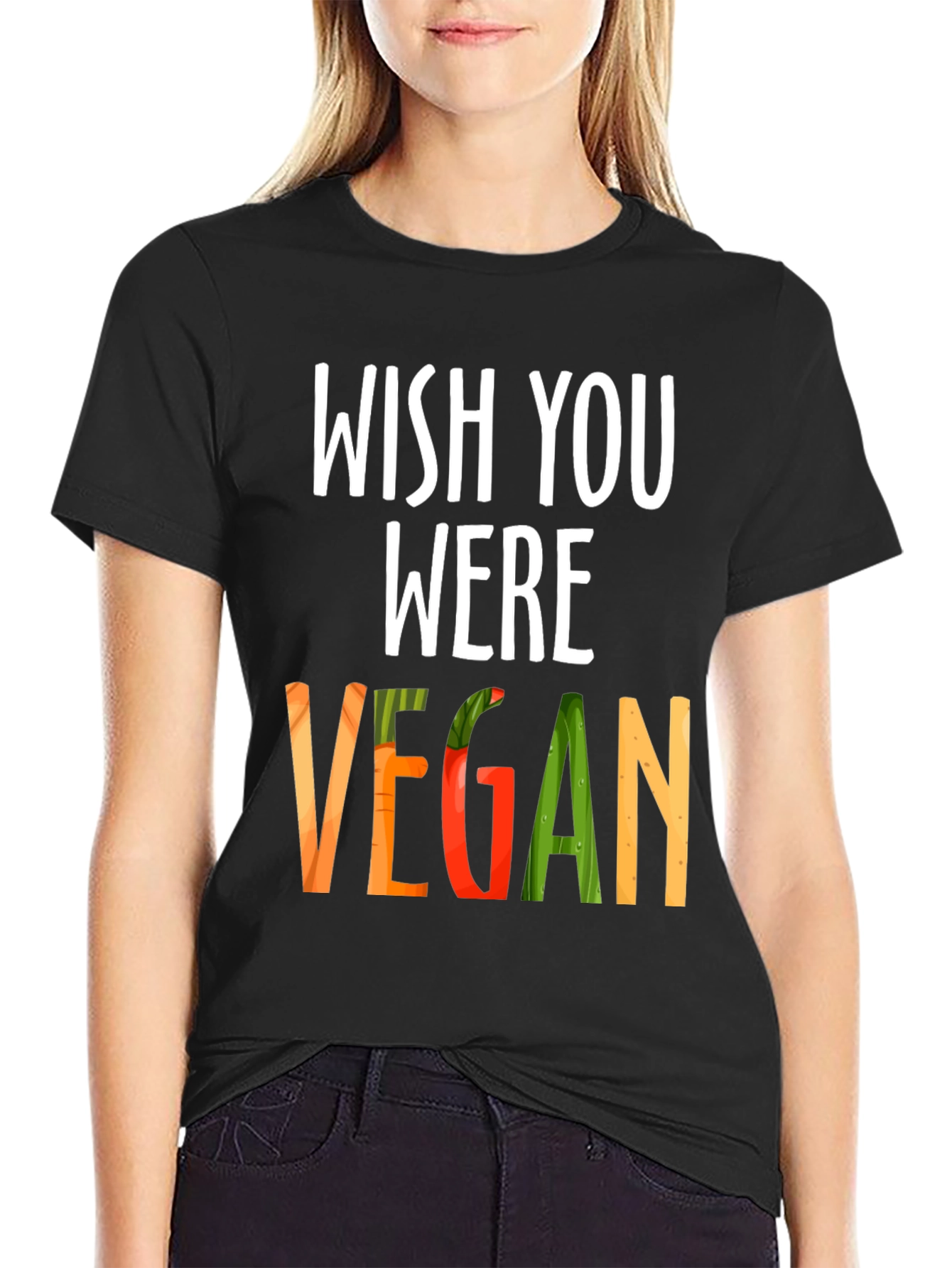 Wish You Were Vegan T-Shirt