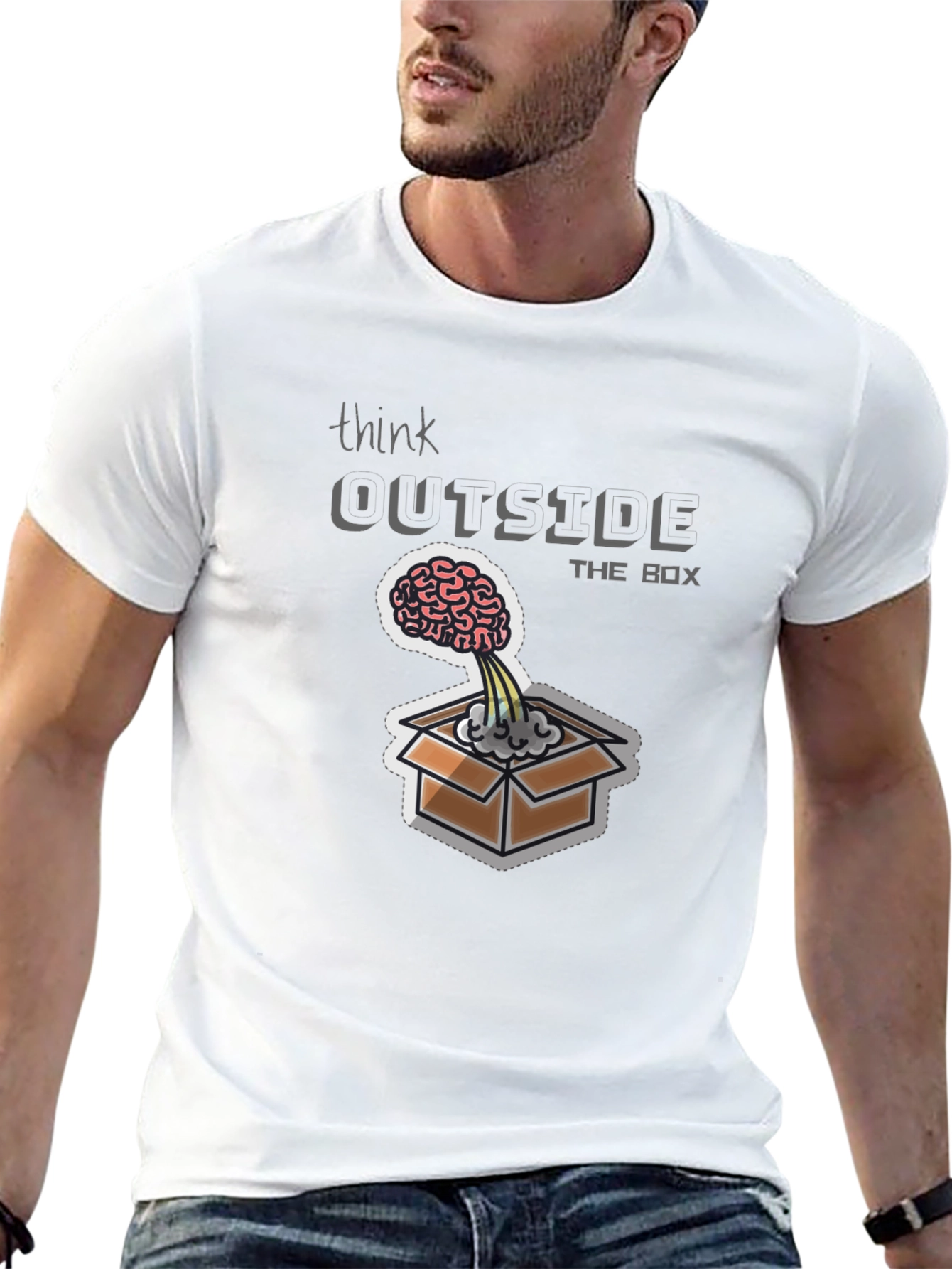 Think Outside the Box Graphic Tee