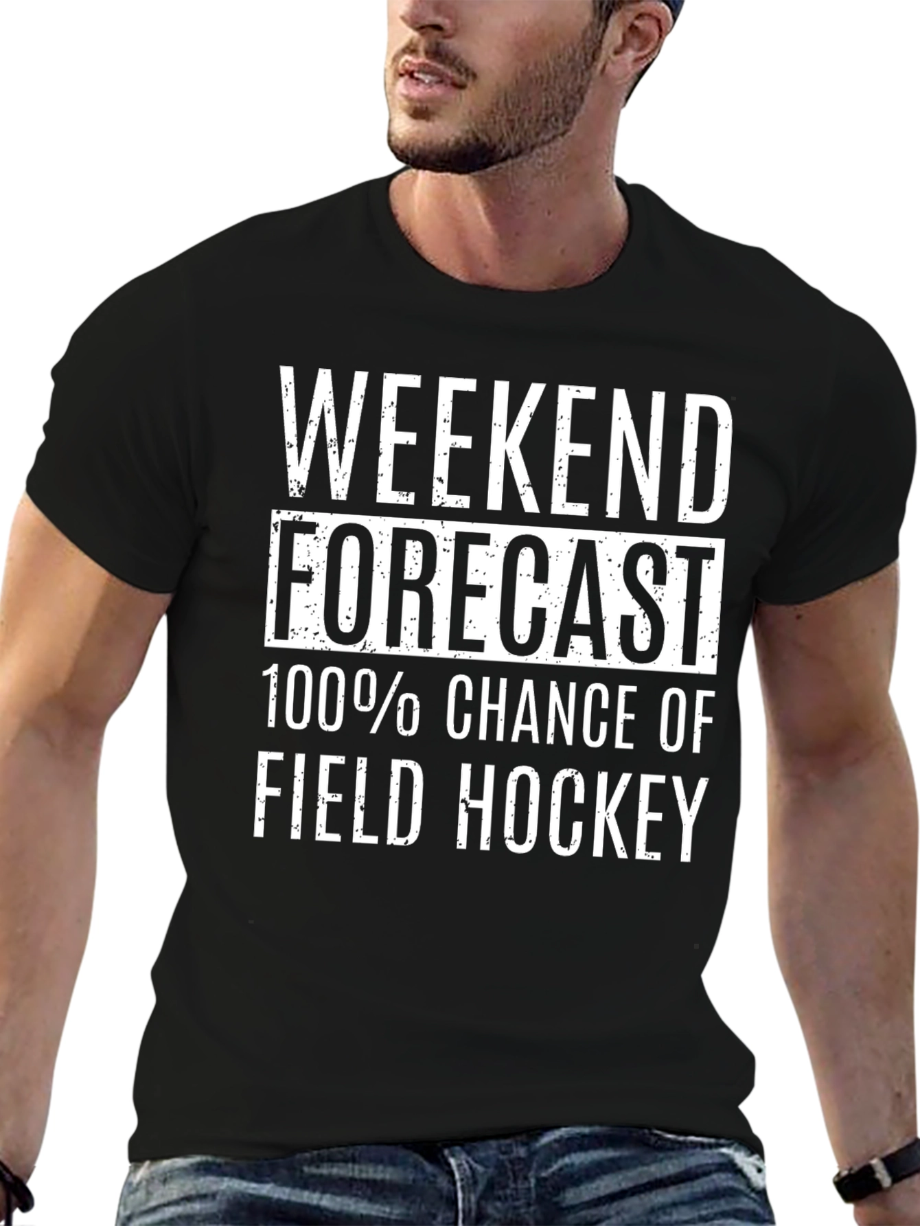 Weekend Forecast Field Hockey T-Shirt