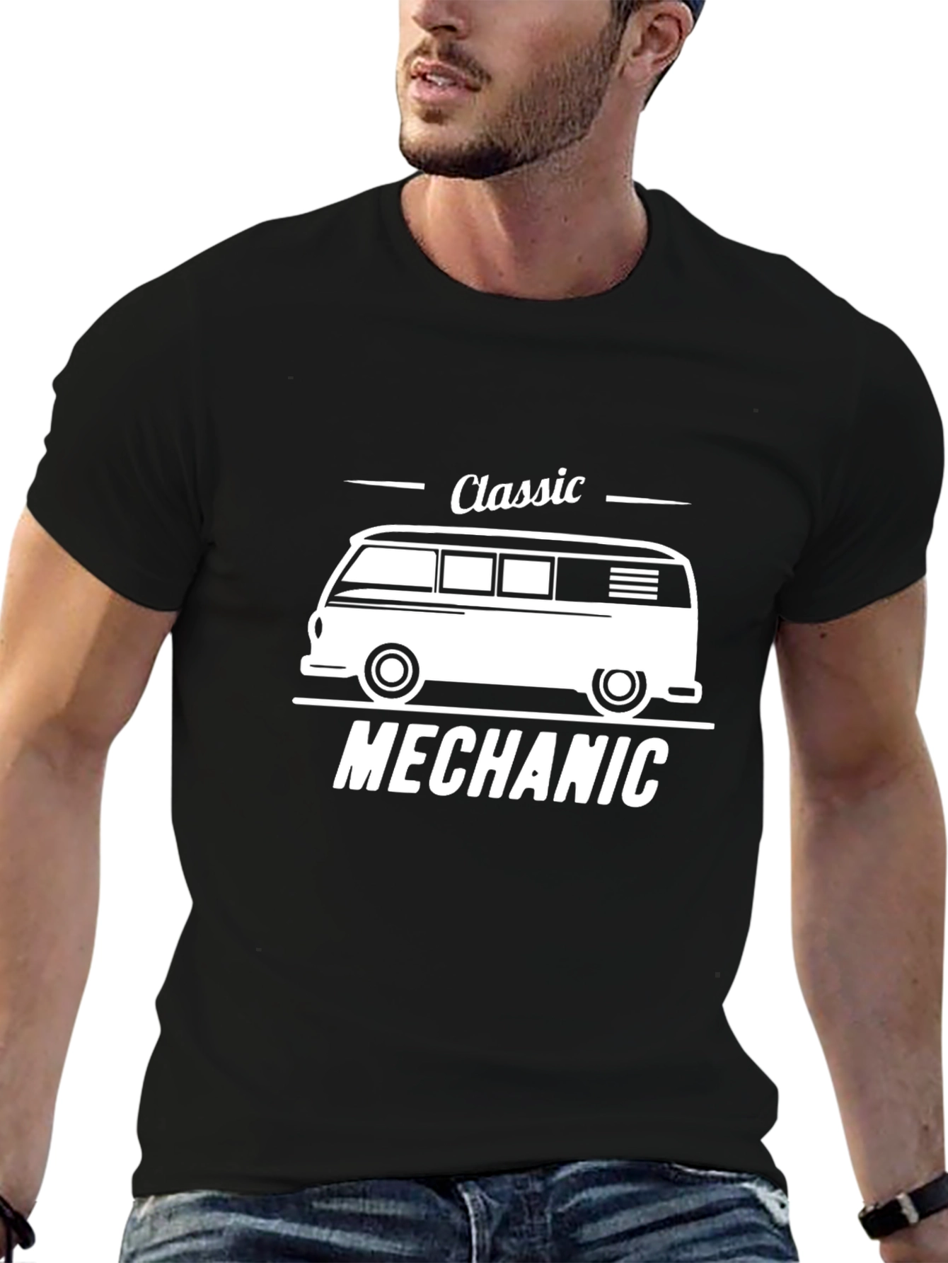 Classic Mechanic Van T-Shirt - Automotive Enthusiast Tee