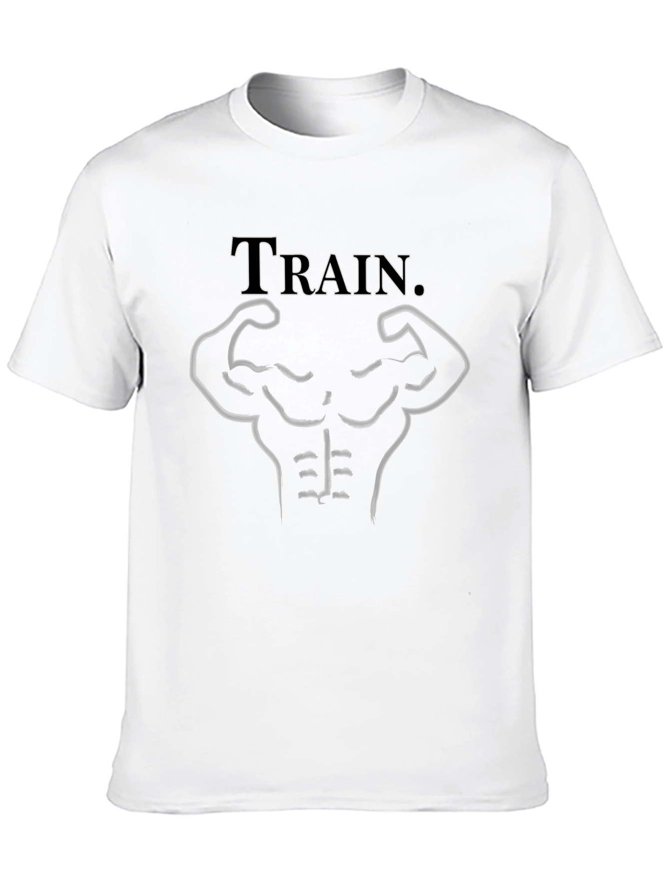Train Graphic Black T-Shirt - Bodybuilding Fitness Gym