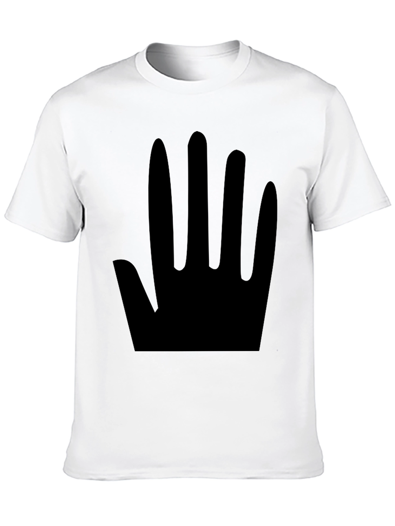 Minimalist Black Hand Print T-Shirt