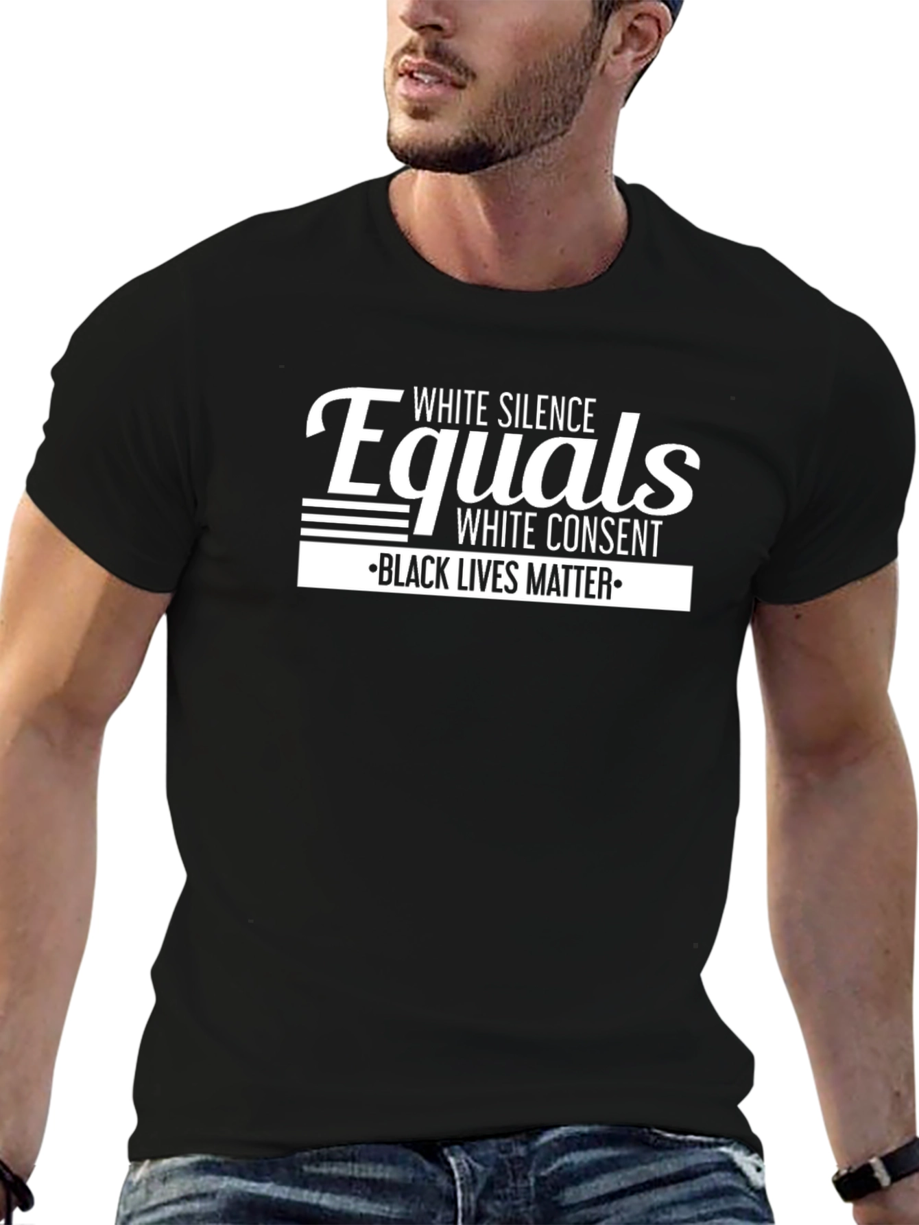 White Silence Equals White Consent Black Lives Matter T-Shirt