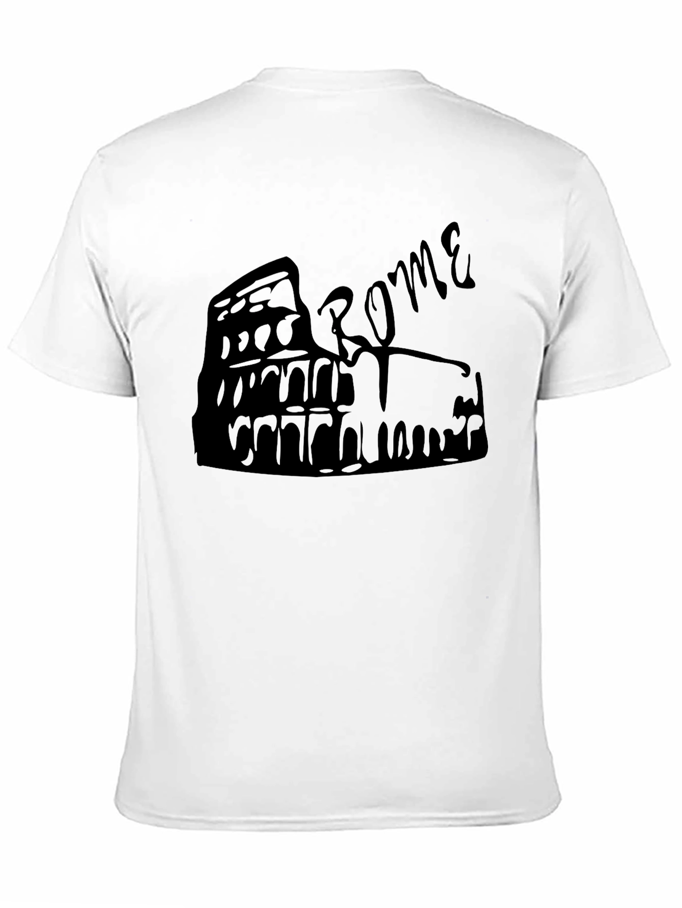 Rome Colosseum Graphic Tee - Black