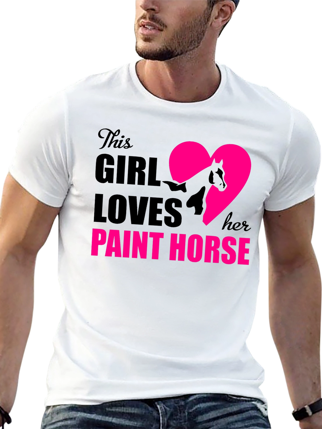 Girl Loves Paint Horse T-Shirt