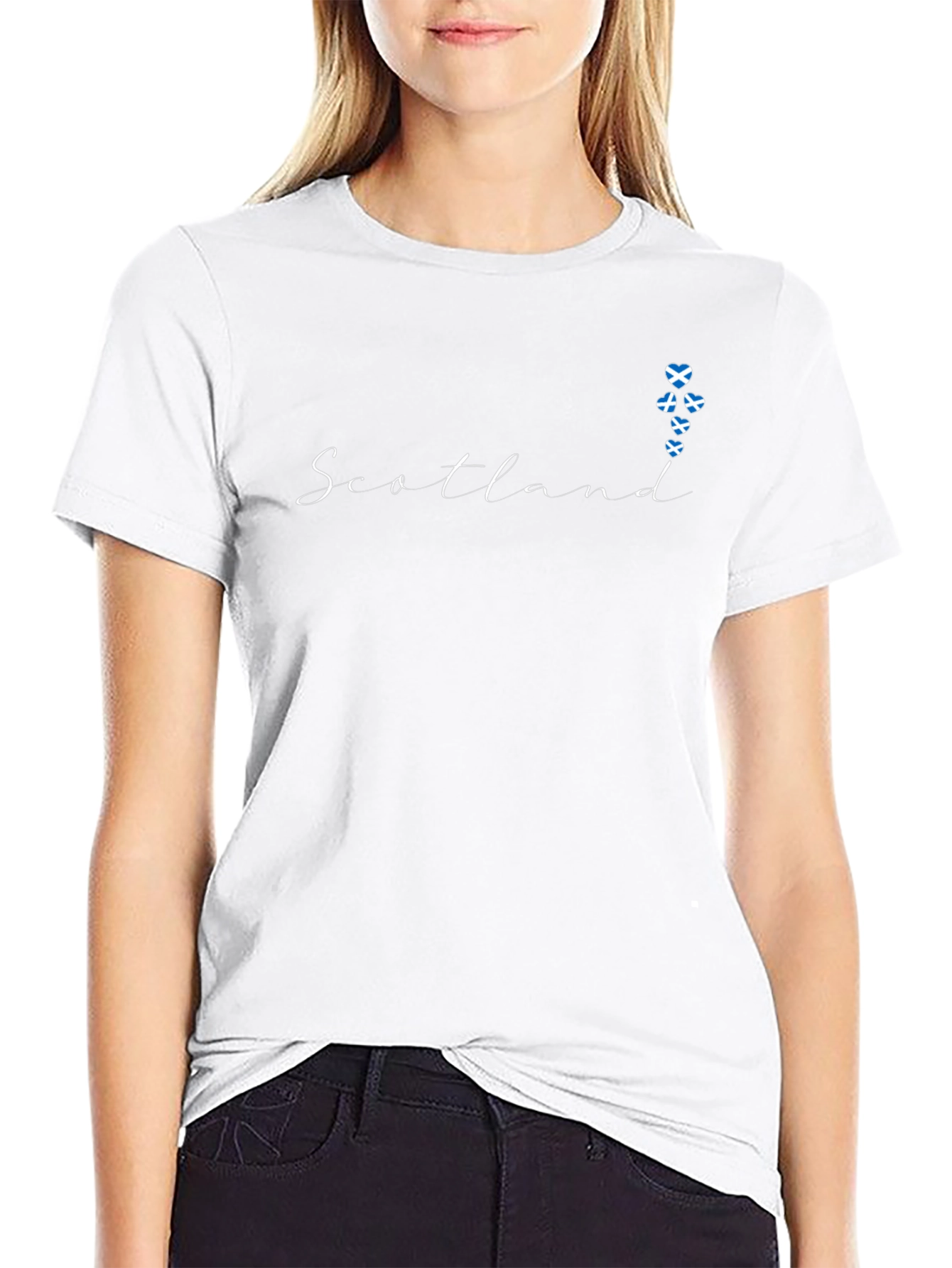 Scotland Flag Heart T-Shirt