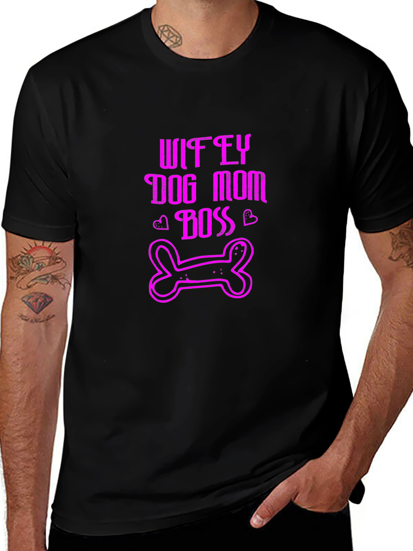 Wifey Dog Mom Boss Graphic Tee