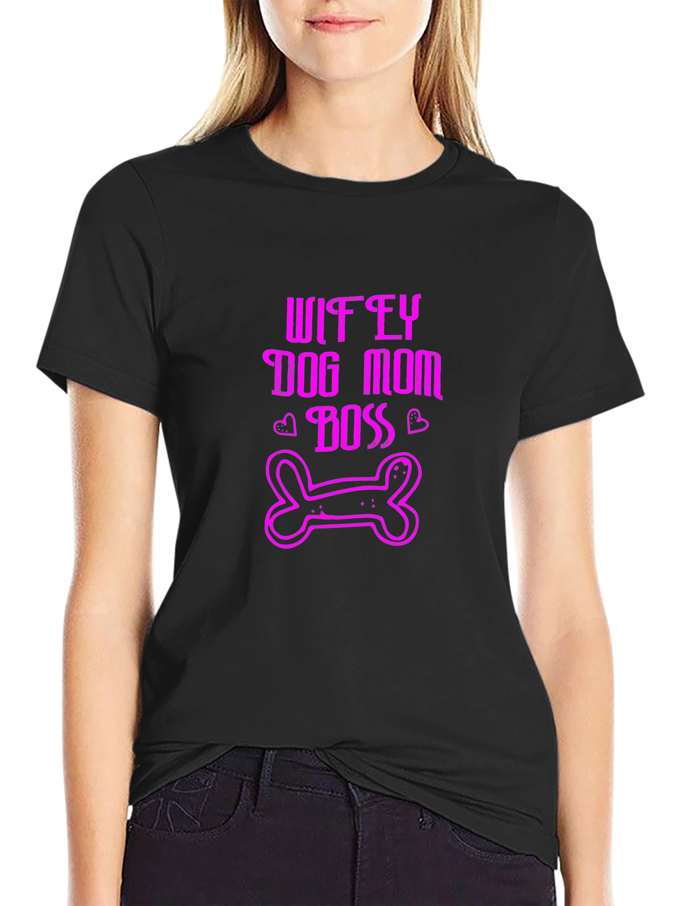 Wifey Dog Mom Boss Graphic Tee