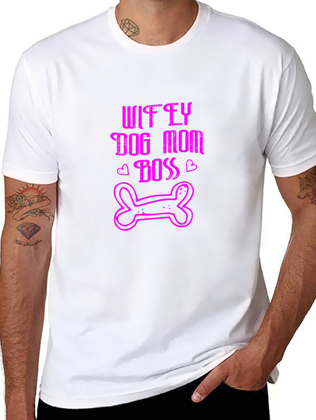 Wifey Dog Mom Boss Graphic Tee