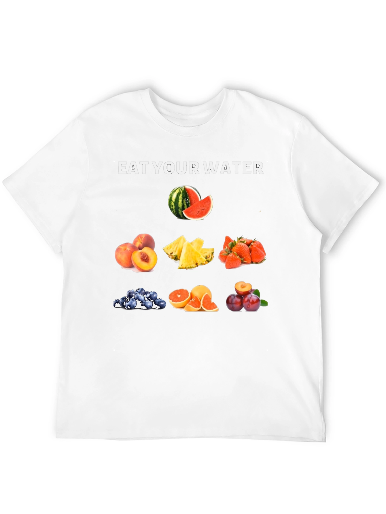Eat Your Water Fruit T-Shirt - Hydration Fashion