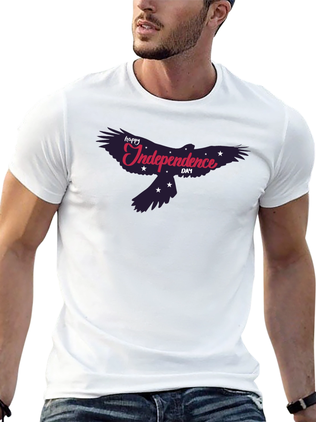 Independence Day T-Shirt - Patriotic Eagle Design