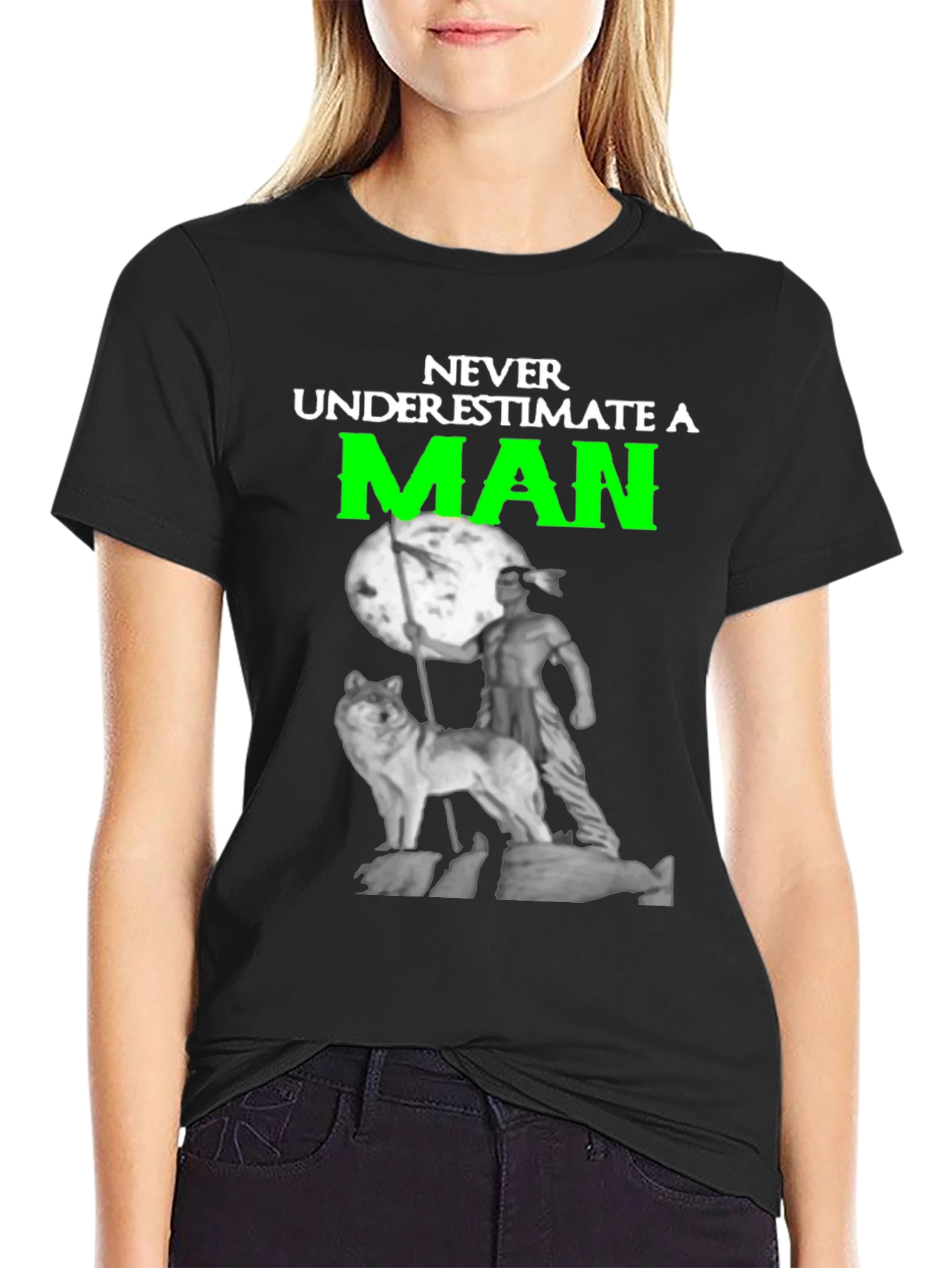 Never Underestimate a Man Graphic T-Shirt