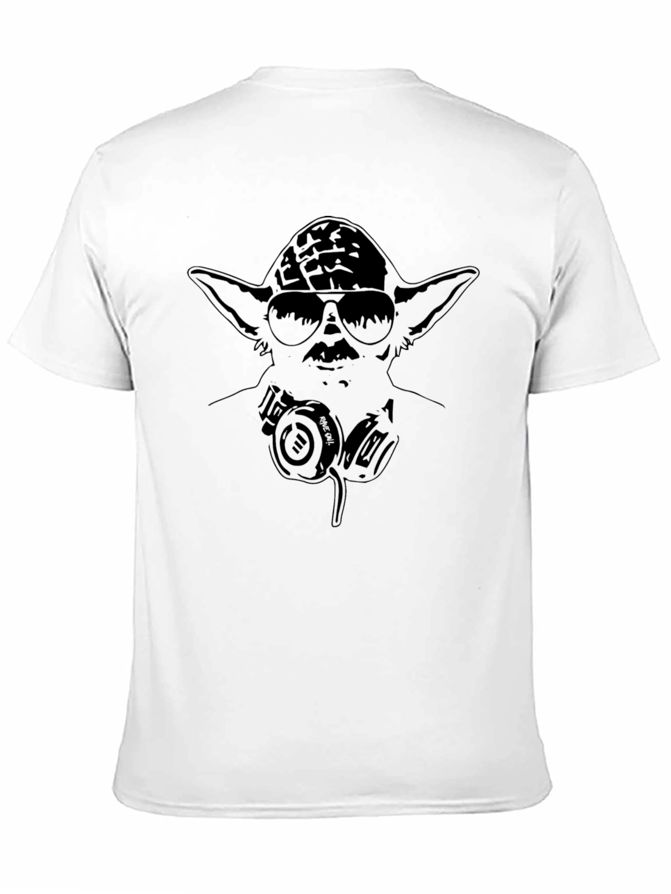 Cool Yoda DJ Black T-Shirt