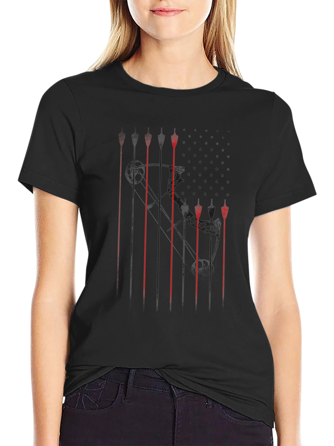 Graphic Print Black T-Shirt
