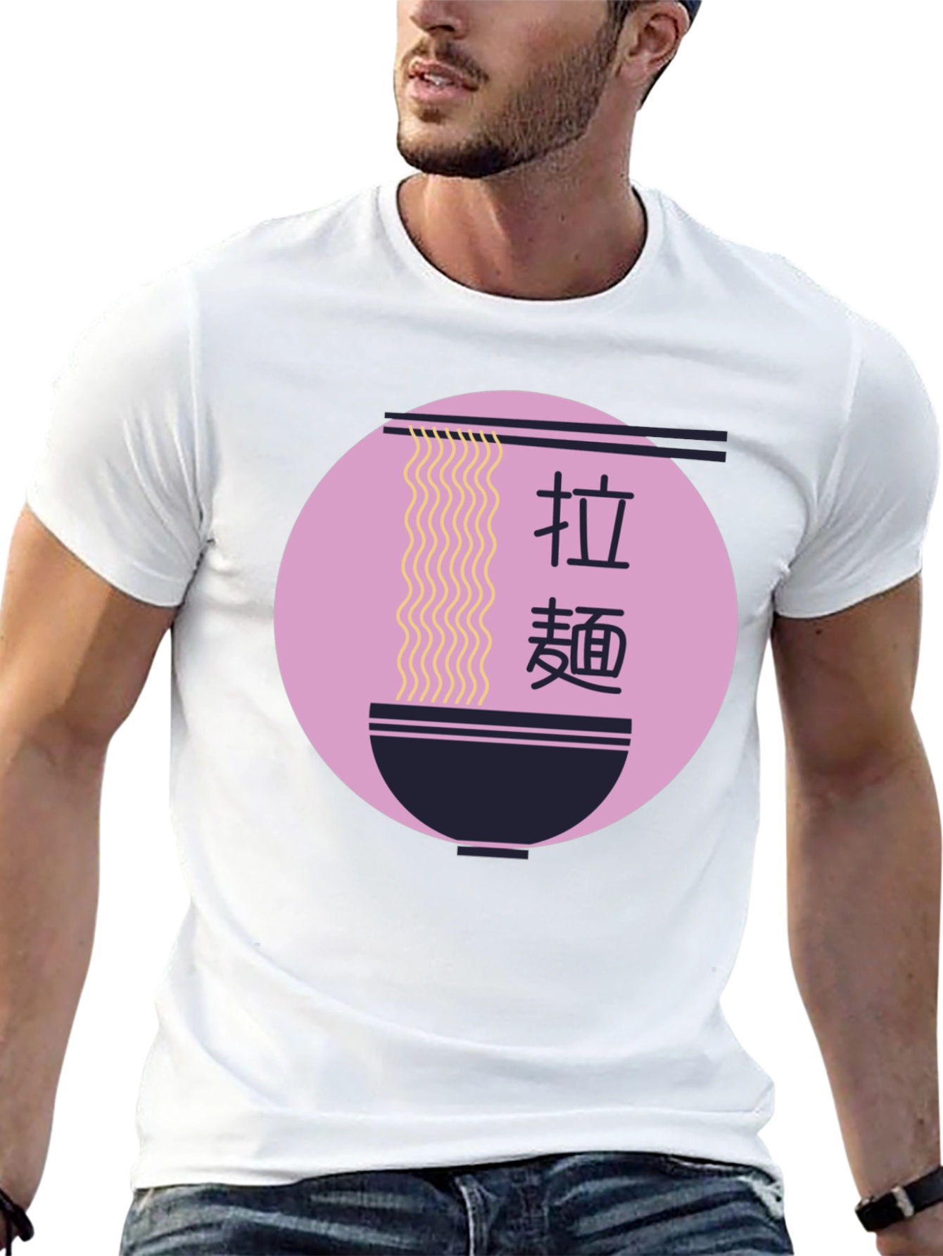 Ramen Bowl Graphic Tee - Stylish Asian Food Shirt
