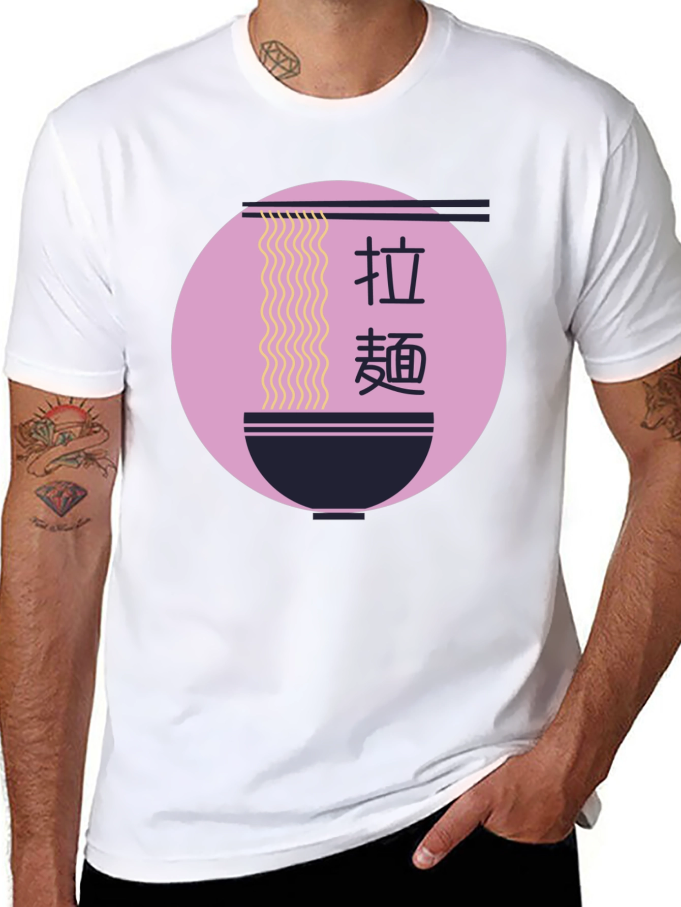 Ramen Bowl Graphic Tee - Stylish Asian Food Shirt