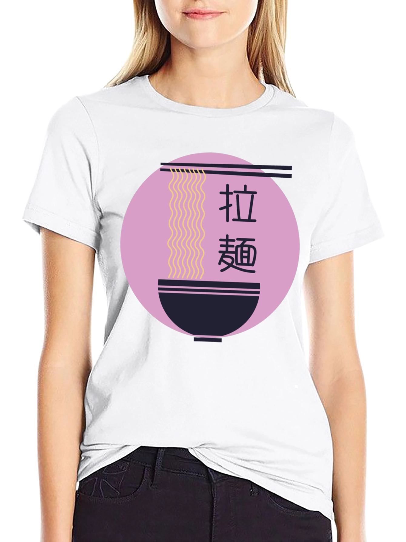 Ramen Bowl Graphic Tee - Stylish Asian Food Shirt