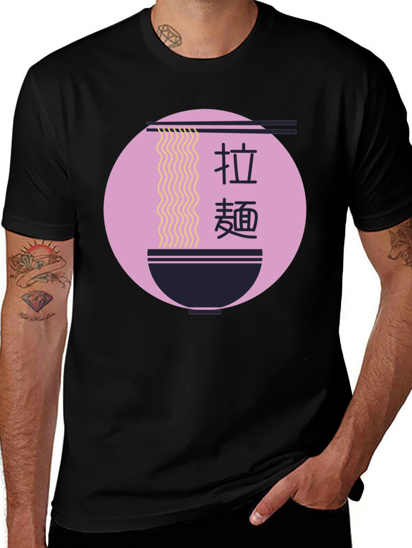 Ramen Bowl Graphic Tee - Stylish Asian Food Shirt