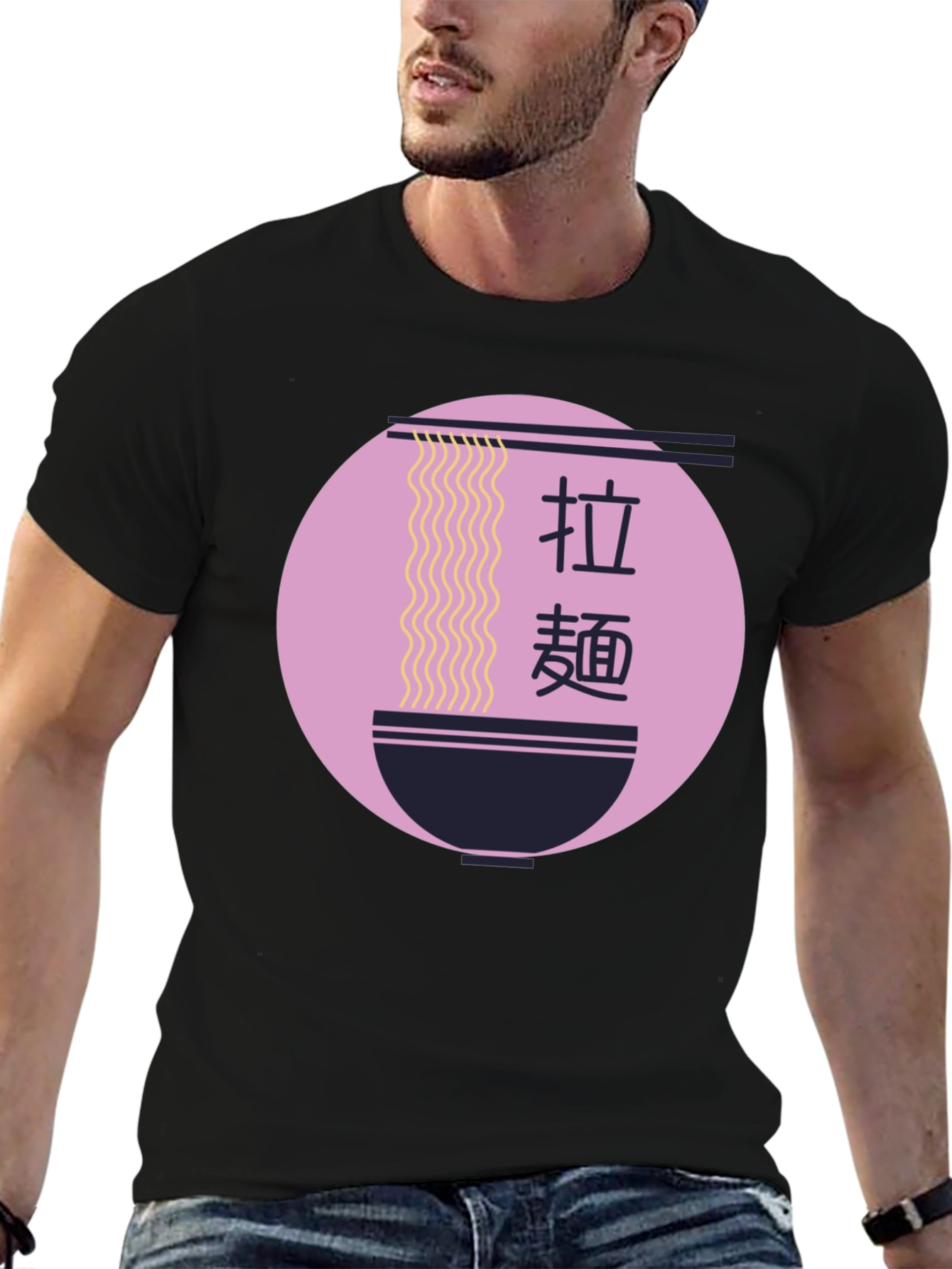 Ramen Bowl Graphic Tee - Stylish Asian Food Shirt