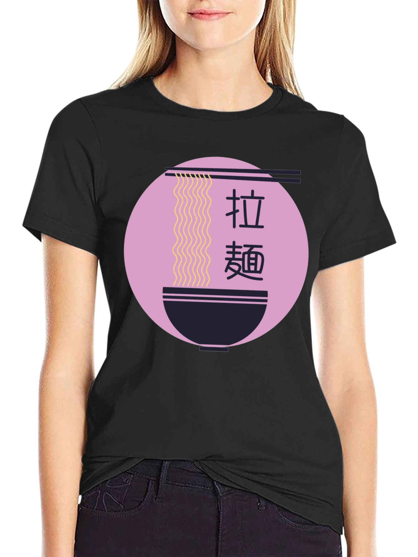 Ramen Bowl Graphic Tee - Stylish Asian Food Shirt