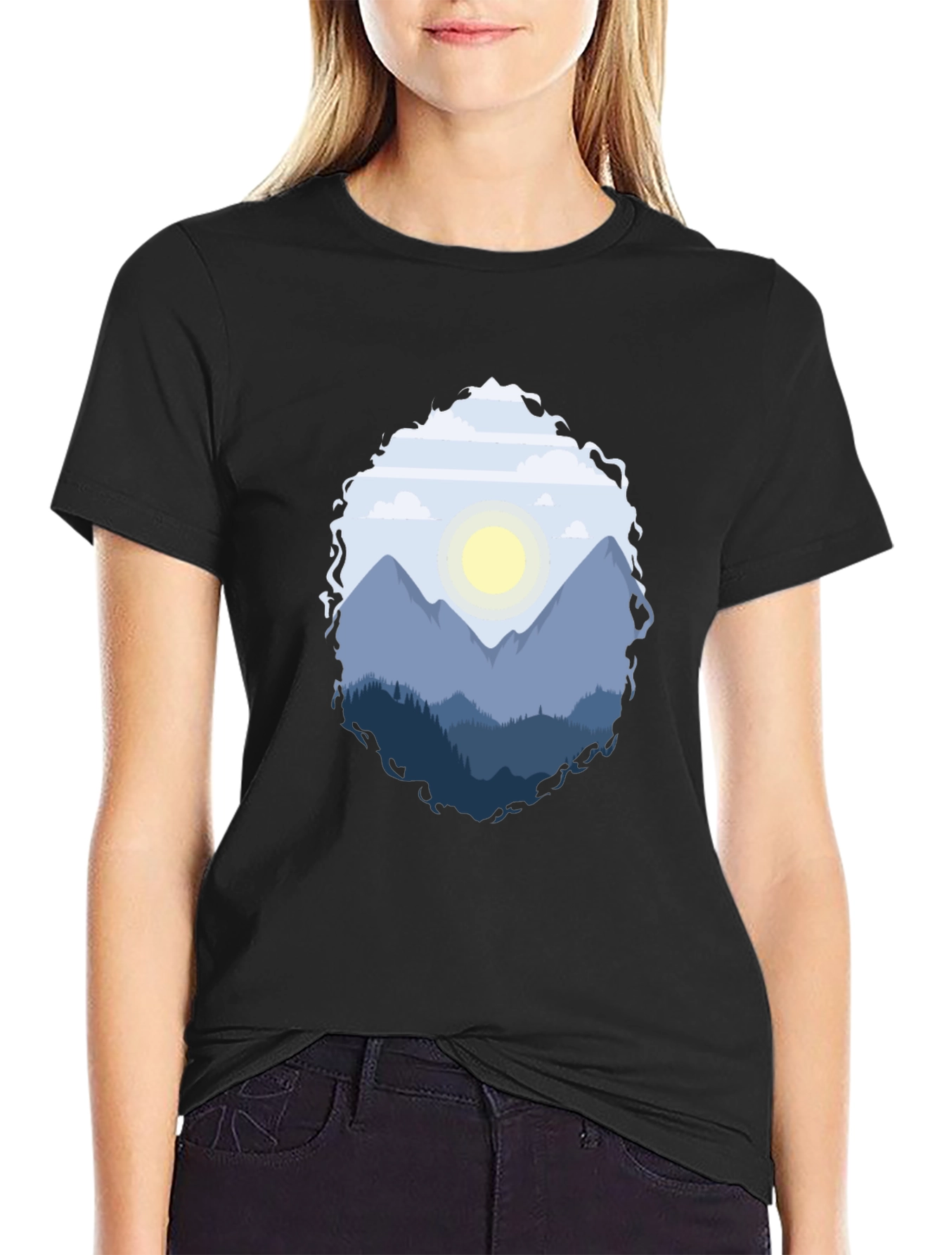 Mountain Vista Graphic Tee - Black