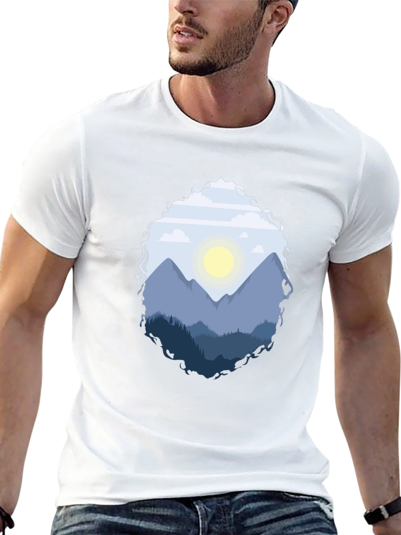 Mountain Vista Graphic Tee - Black