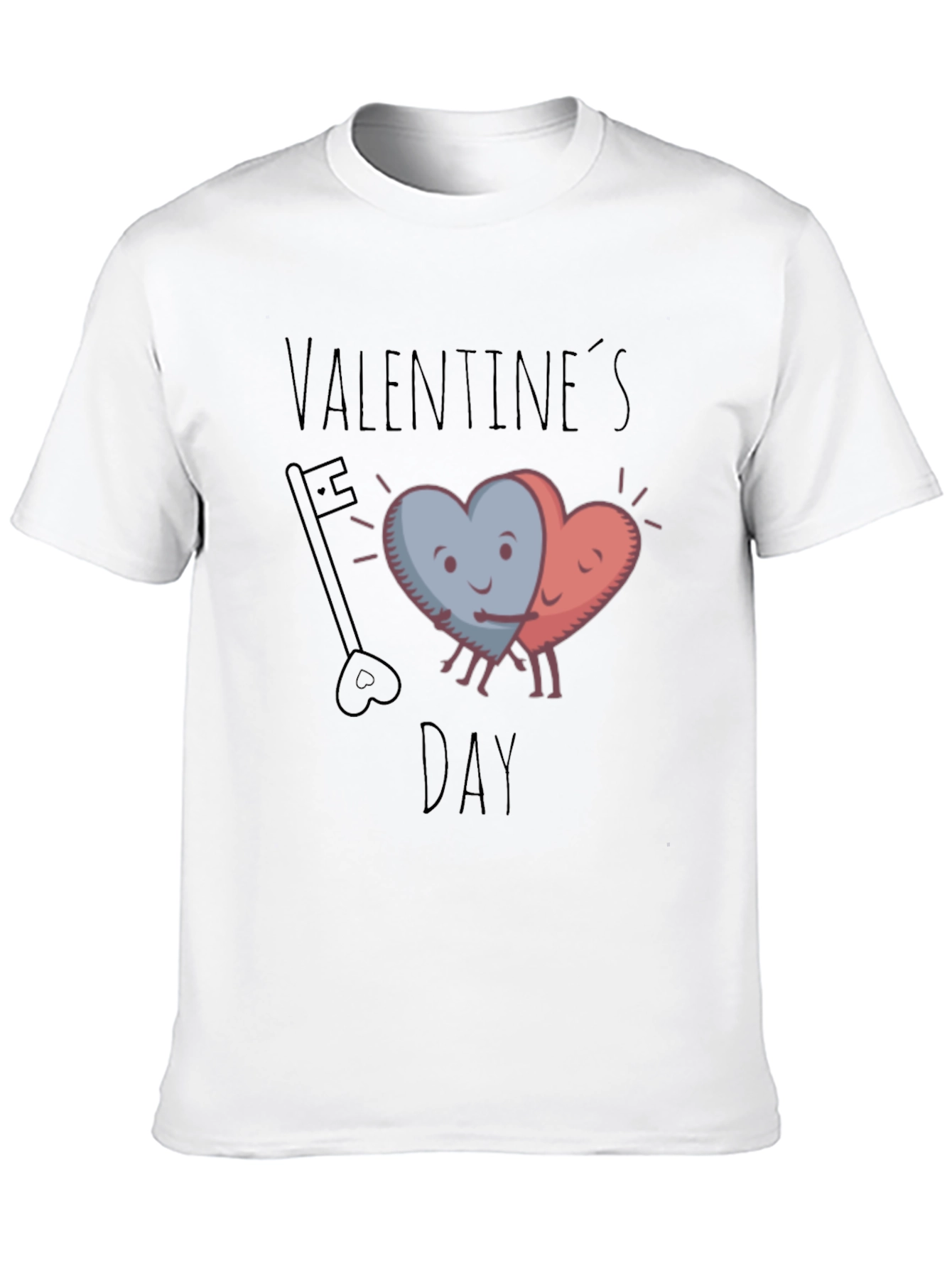 Valentines Day Heart Hug Graphic Tee