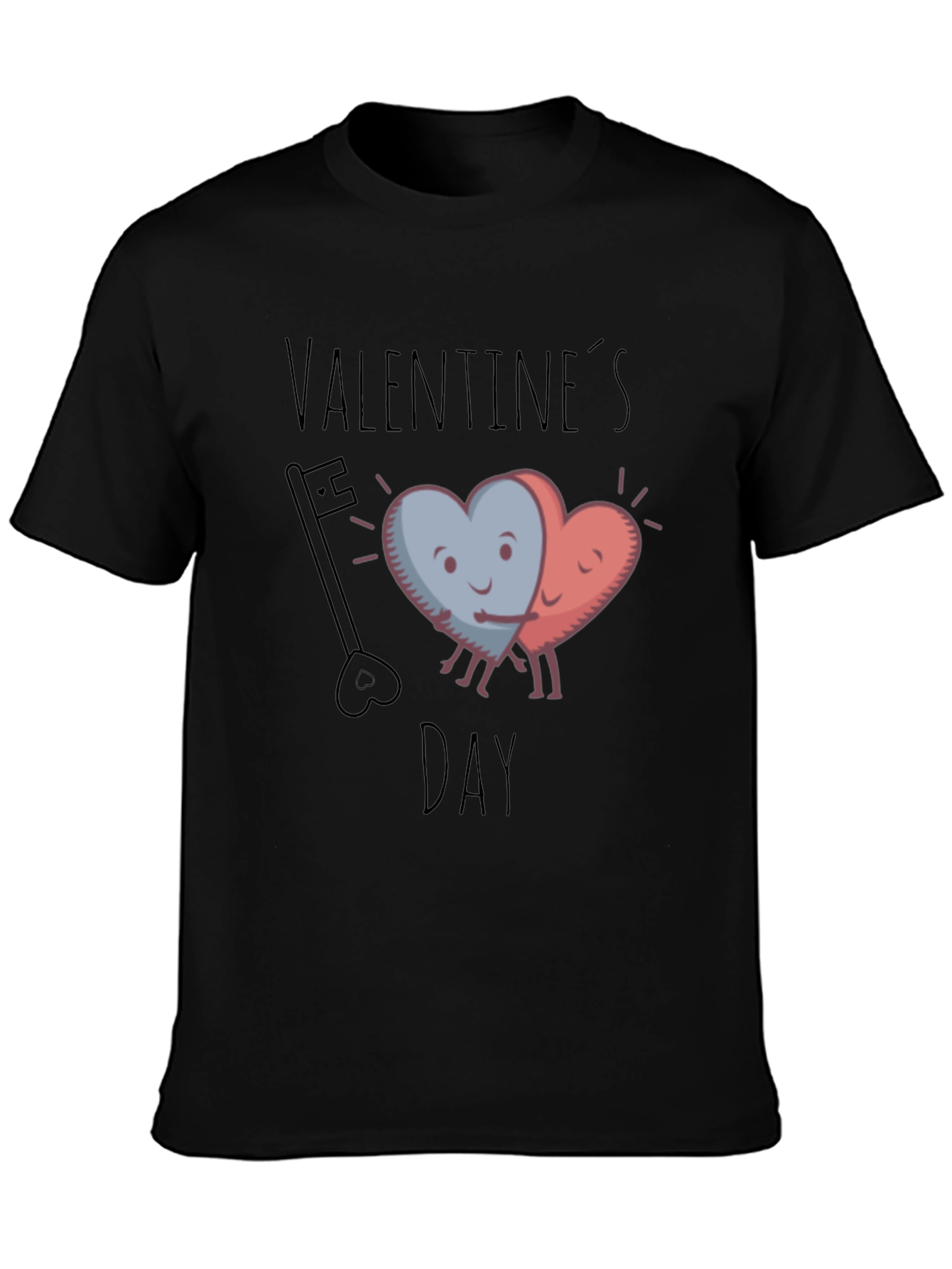 Valentines Day Heart Hug Graphic Tee