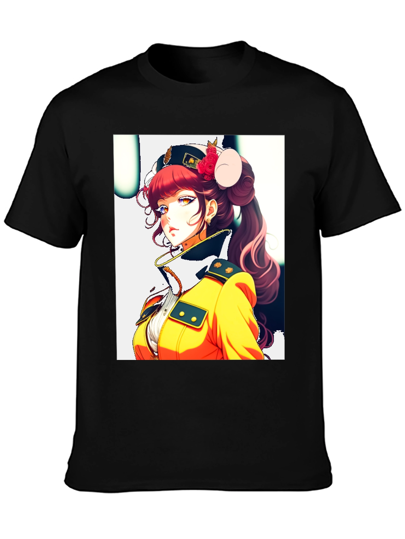 Anime Character Black T-Shirt
