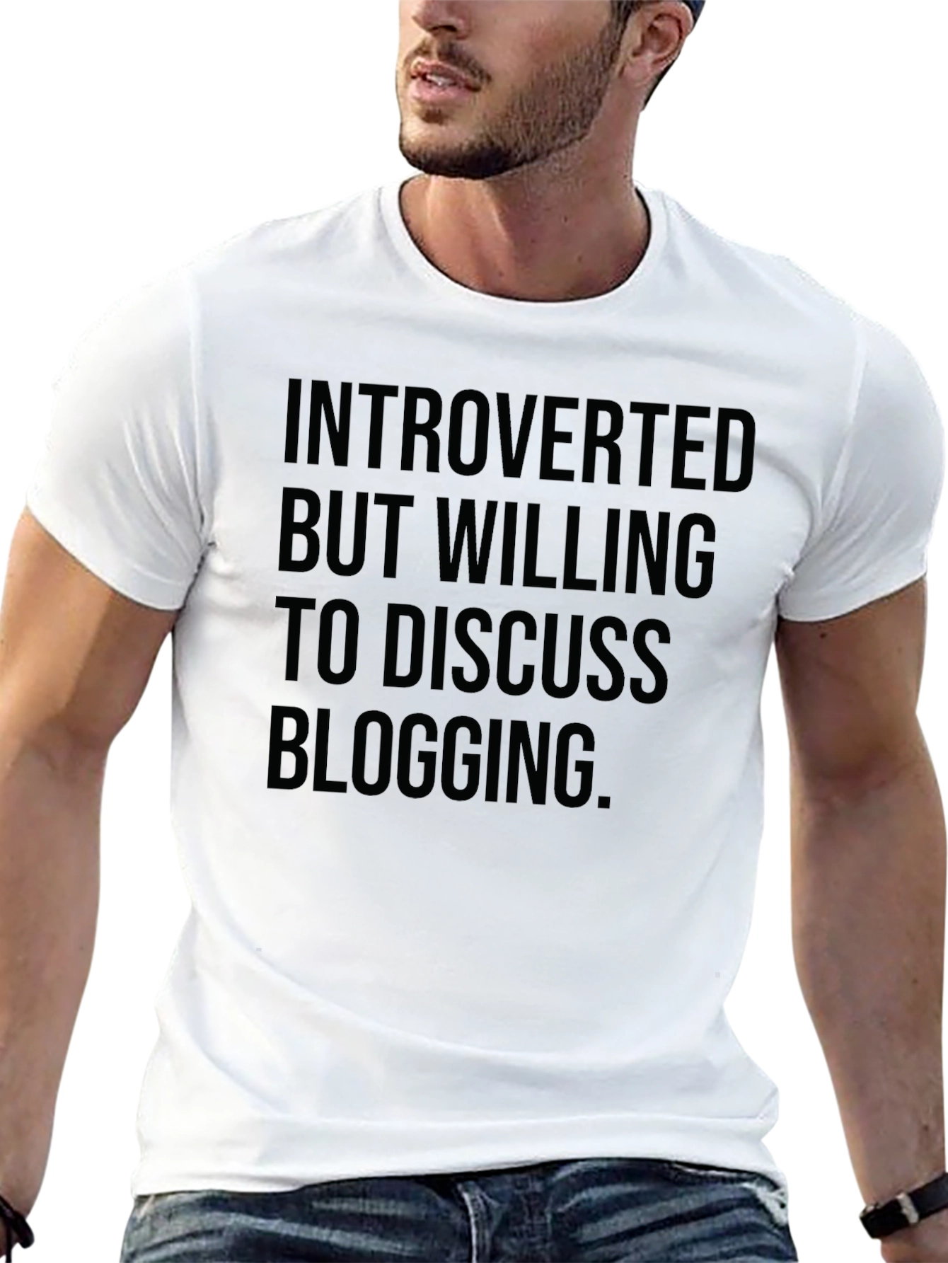 Introverted Blogging T-Shirt - Soft Cotton Tee