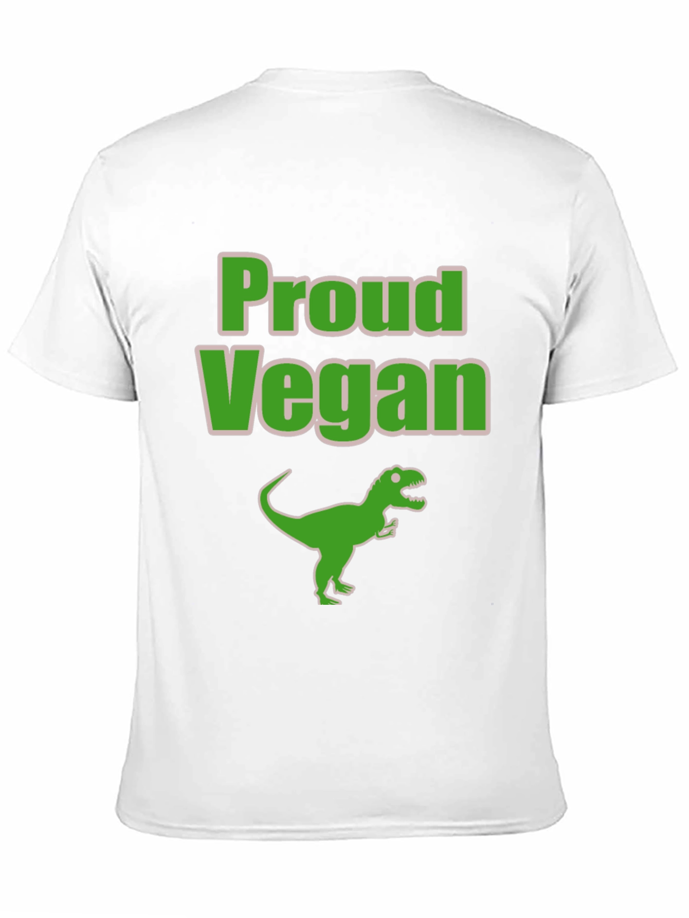 Proud Vegan Dinosaur T-Shirt - Black