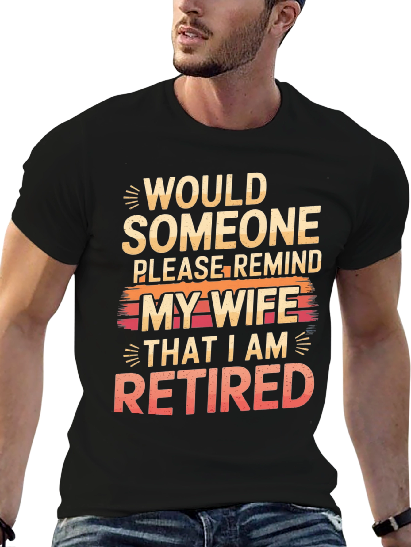 Retired Husband T-Shirt - Humorous Graphic Tee