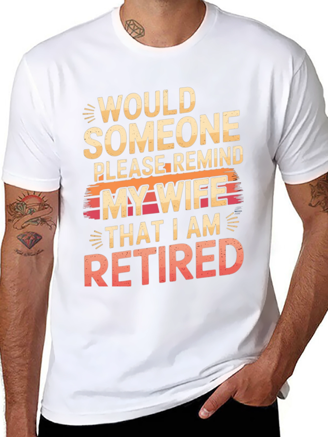 Retired Husband T-Shirt - Humorous Graphic Tee