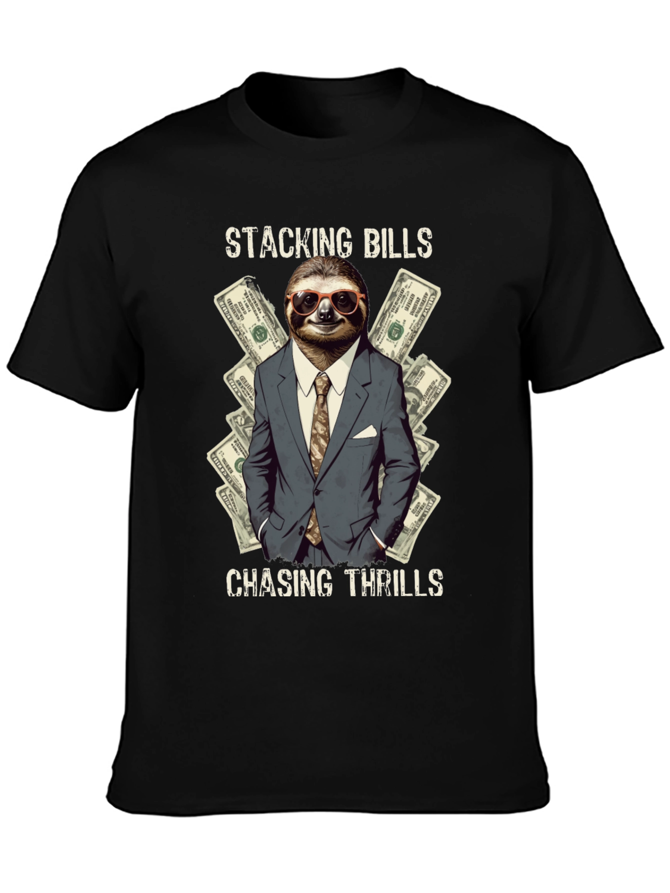 Stacking Bills Sloth Tee - Chasing Thrills
